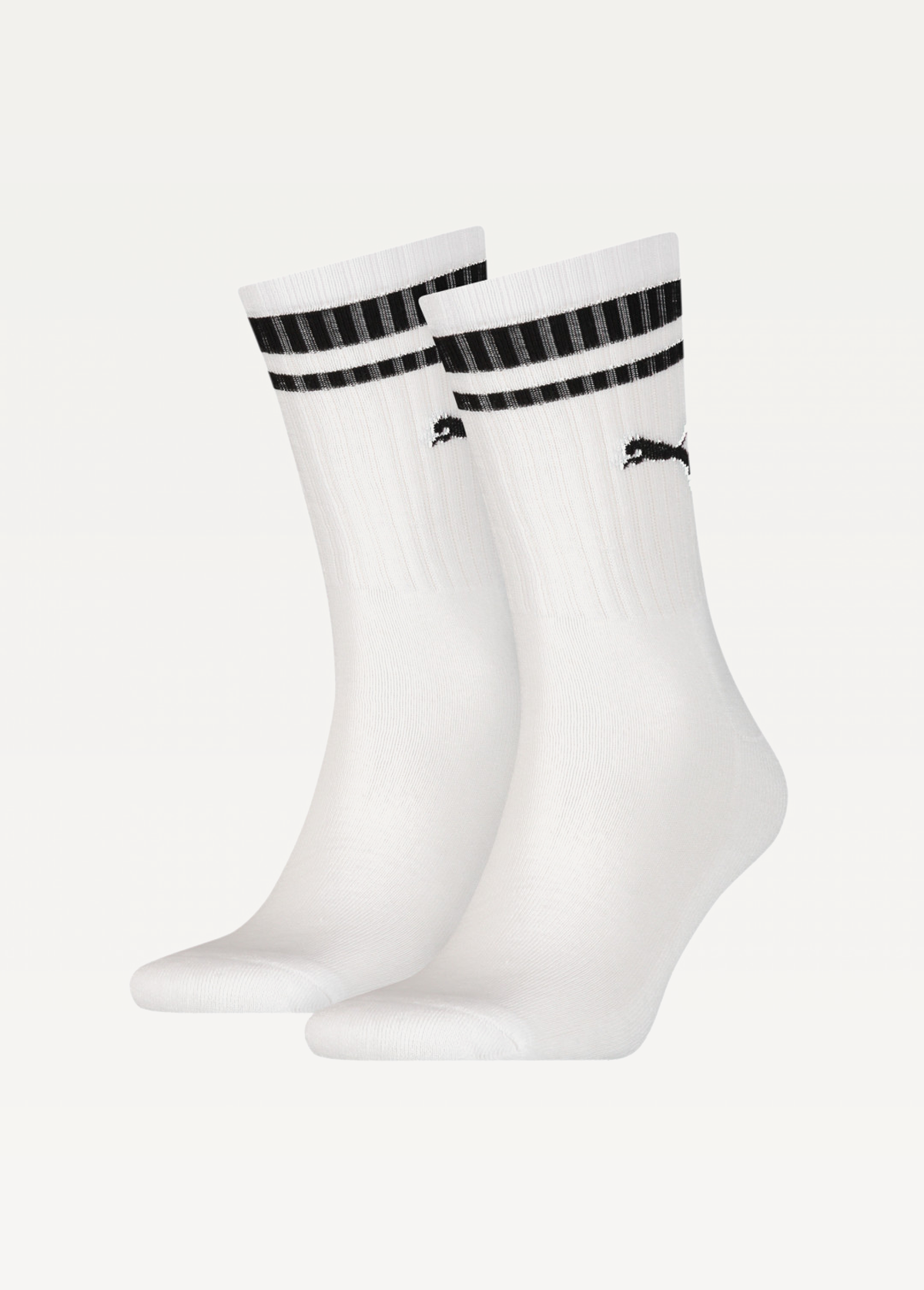 Шкарпетки PUMA Unisex White Crew Heritage Stripe Socks 2 pack