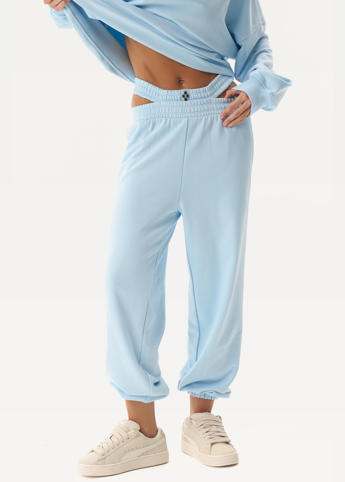 Штани FRND FOR FRIENDS Spicy жіночі небесно-блакитного кольору