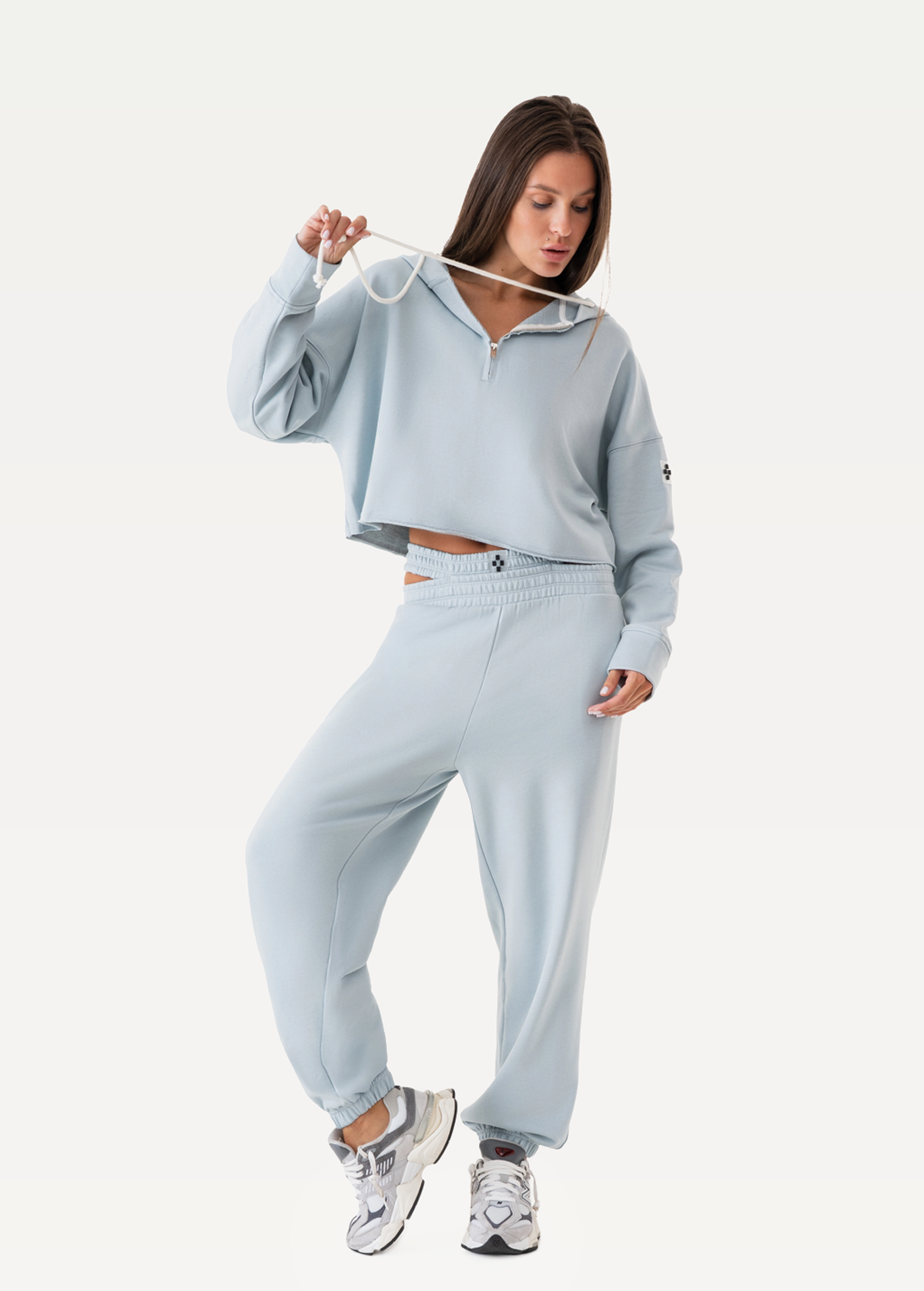 Штани FRND FOR FRIENDS Spicy жіночі cіро-блакитного кольору