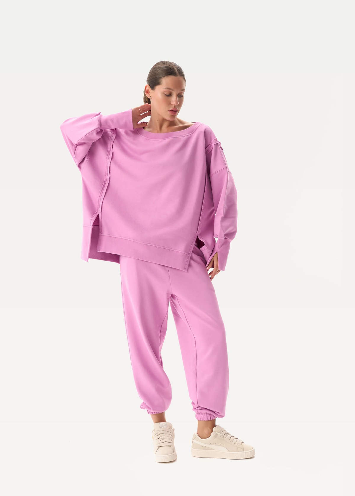 Штани FRND FOR FRIENDS Spicy жіночі лавандово-рожевого кольору