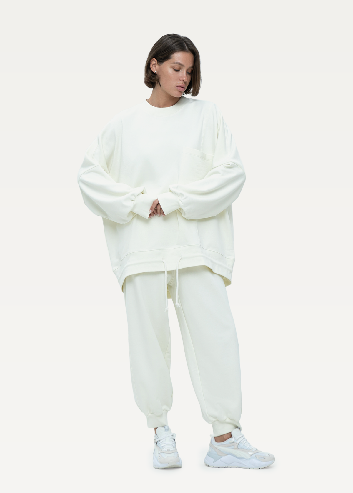 Штаны FRND FOR FRIENDS Lucky Pants молочного цвета