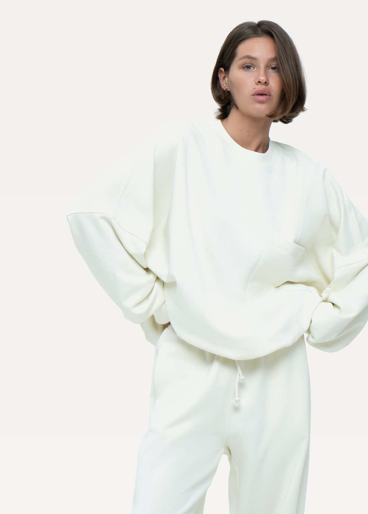 Штаны FRND FOR FRIENDS Lucky Pants молочного цвета