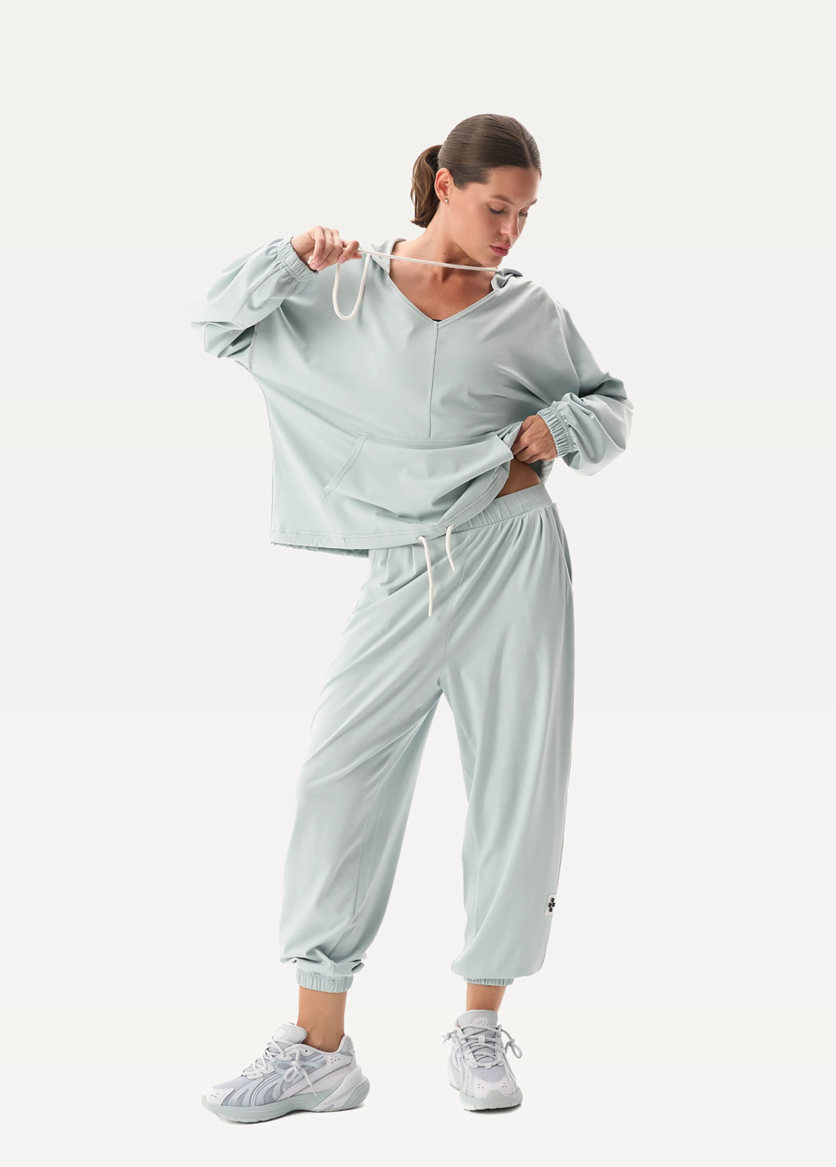 Штаны FRND FOR FRIENDS Movie женские серо-голубого цвета