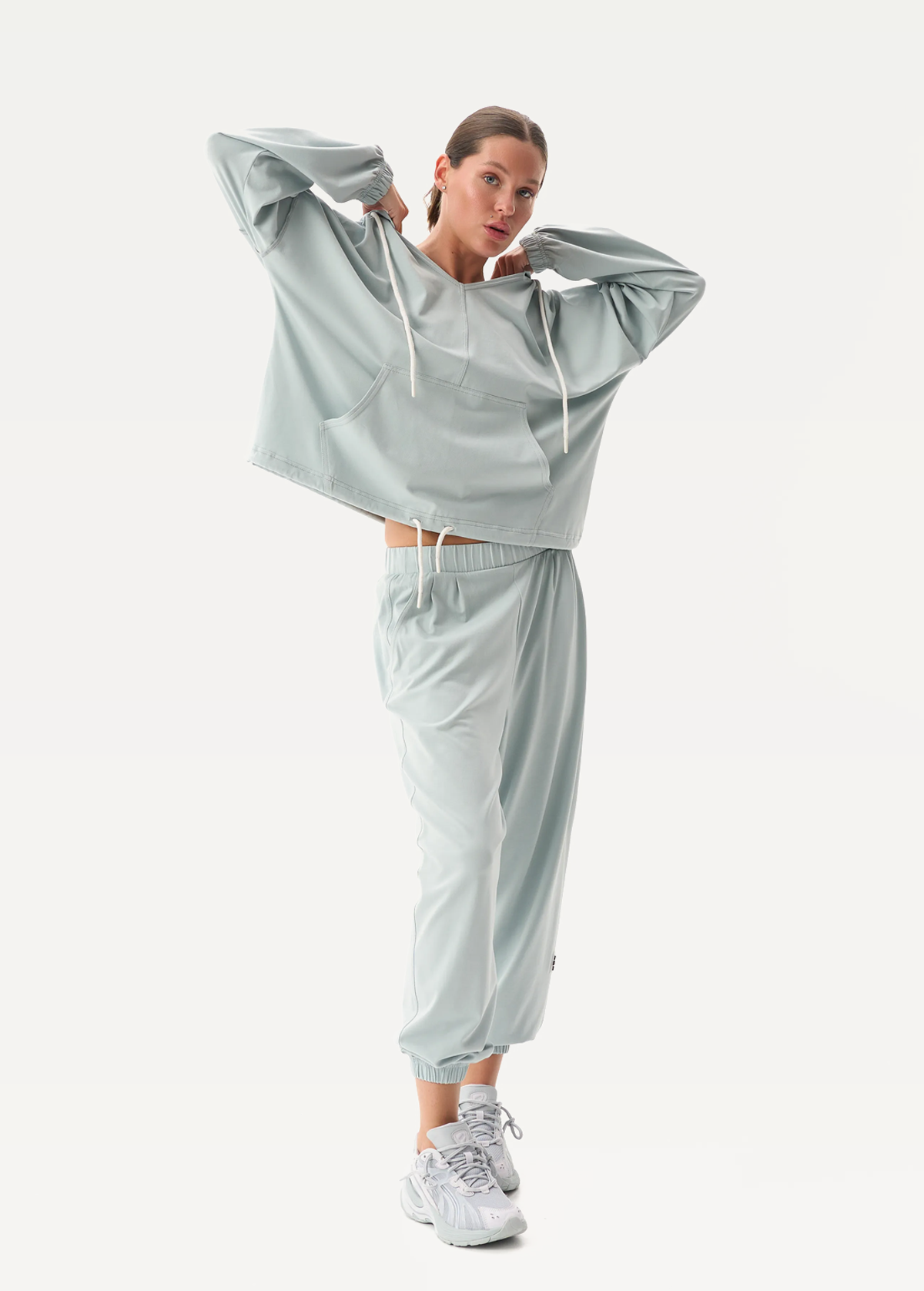 Штаны FRND FOR FRIENDS Movie женские серо-голубого цвета