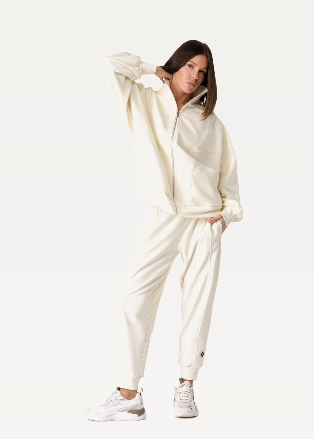 Штани FRND FOR FRIENDS жіночі Minor молочного кольору