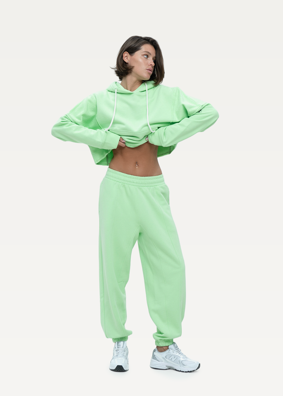 Штани FRND FOR FRIENDS QUEEN світло-зеленого кольору