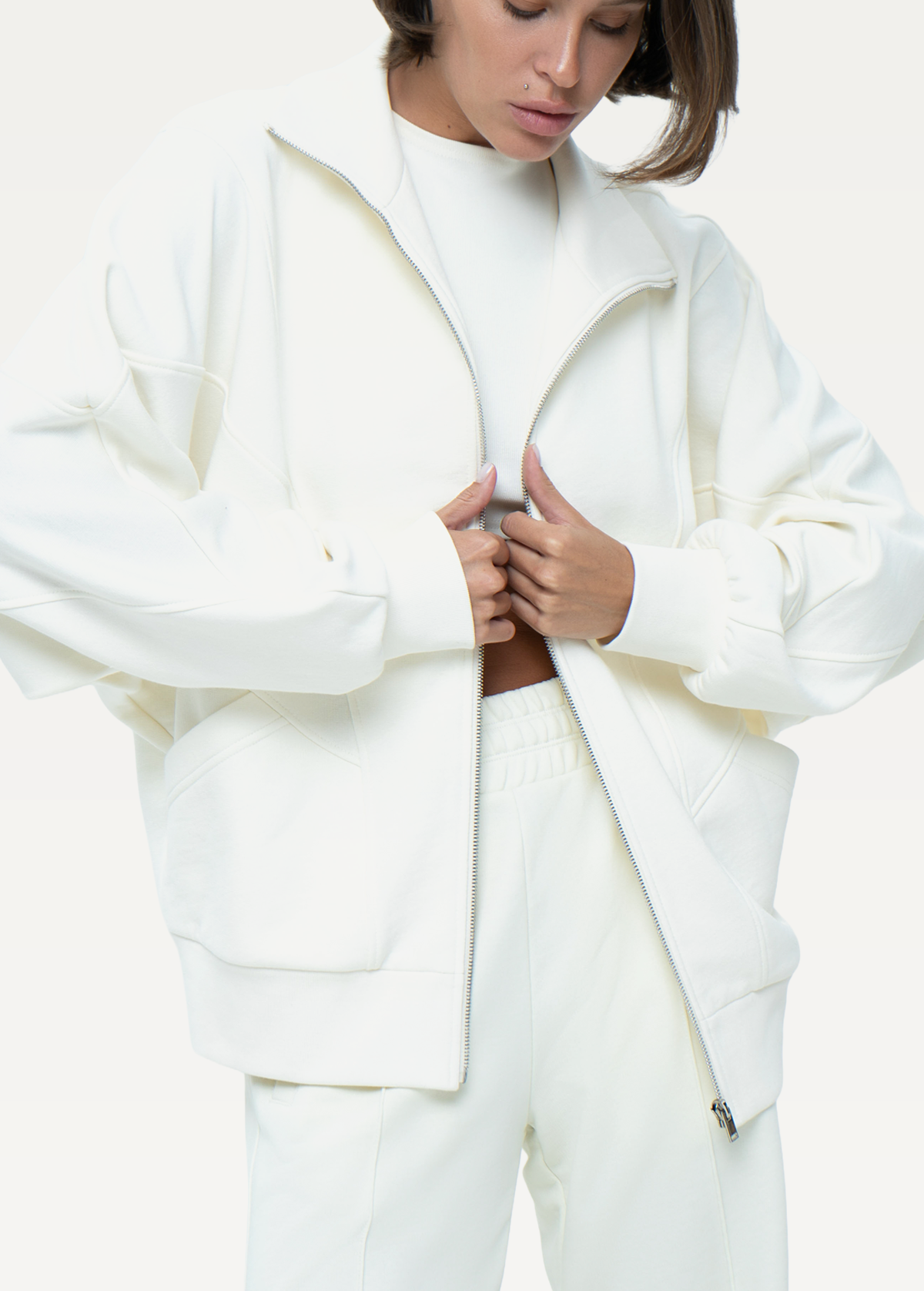 Штани FRND FOR FRIENDS Shabby жіночі молочного кольору