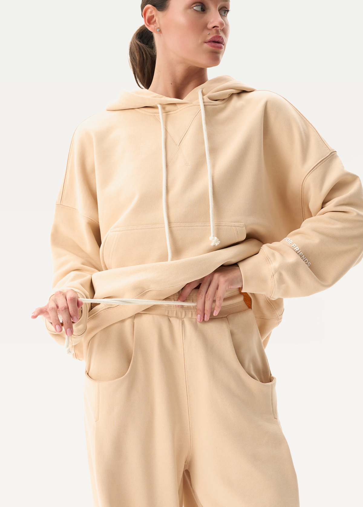Штаны FRND FOR FRIENDS Next женские бежевого цвета