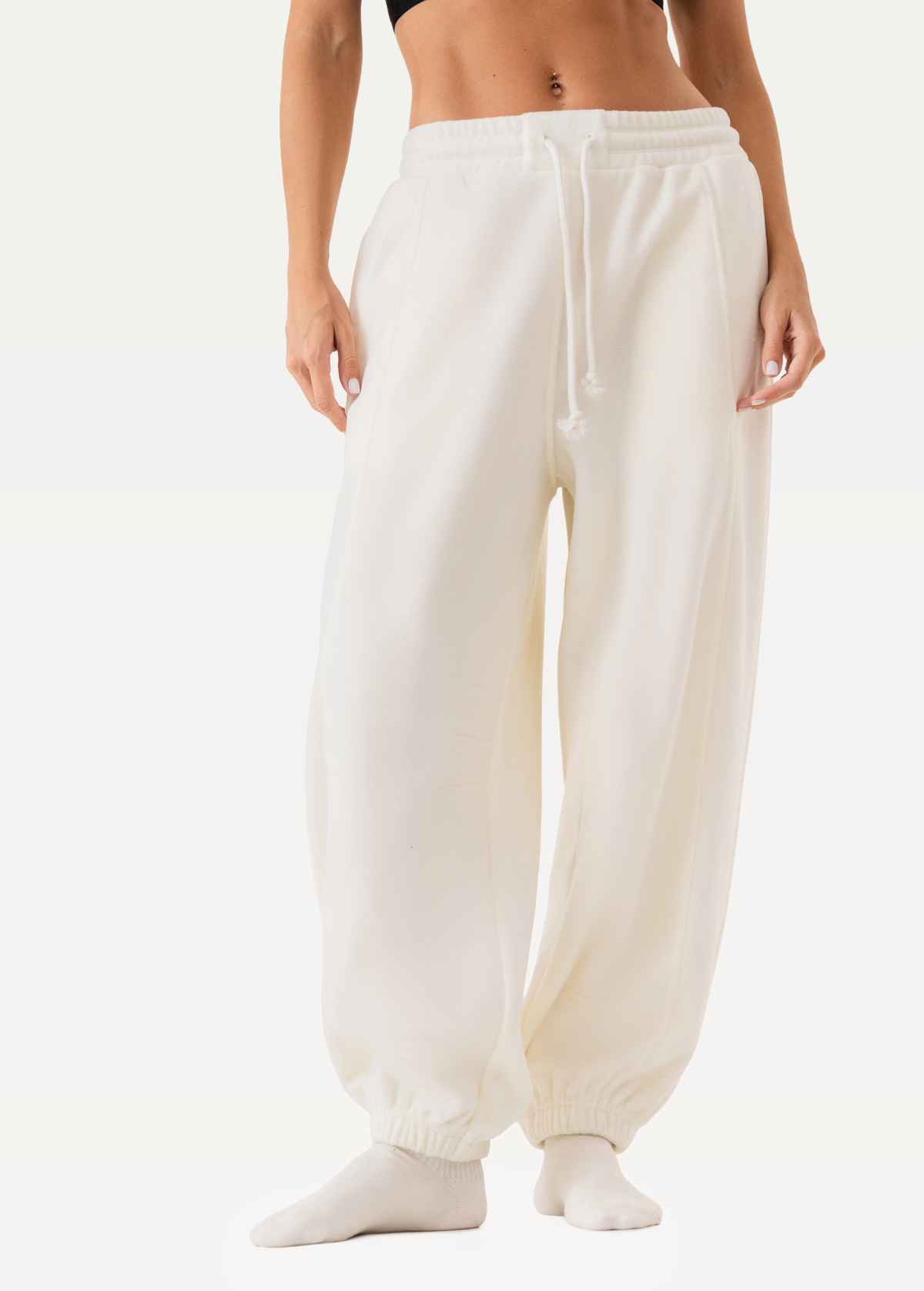 Штани жіночі FRND FOR FRIENDS Paradox Polar Fleece молочного кольору