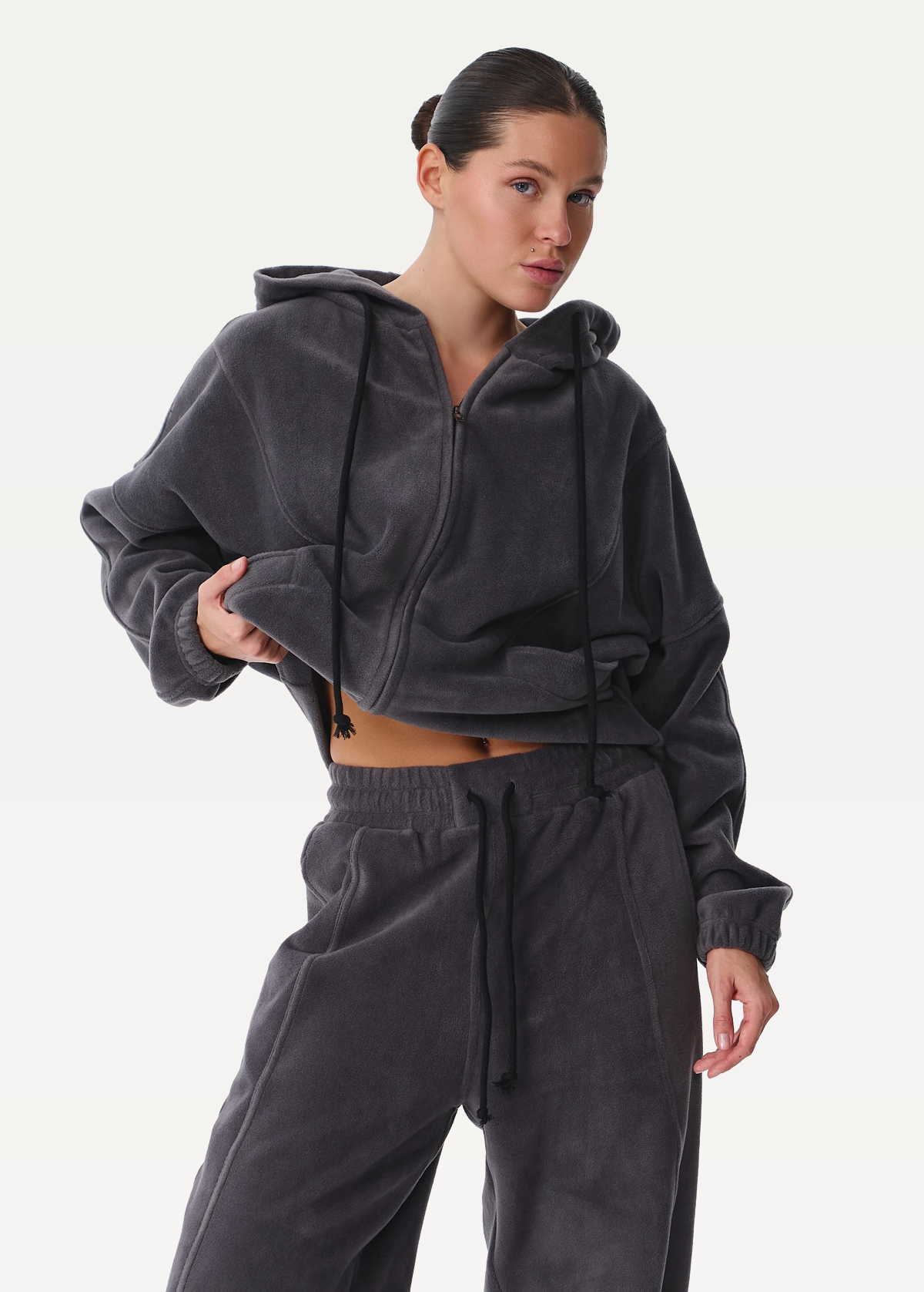 Штани жіночі FRND FOR FRIENDS Paradox Polar Fleece темно-сірого кольору