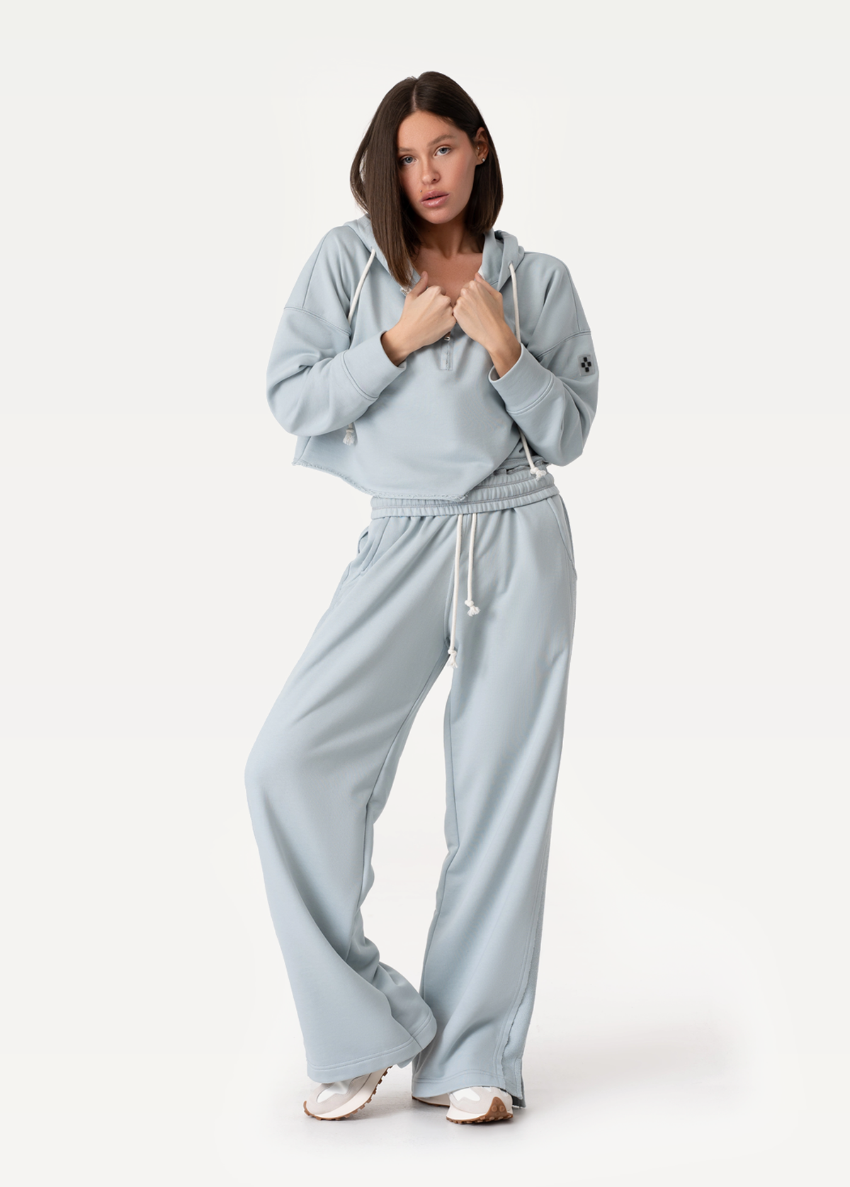 Штаны FRND FOR FRIENDS Mirra женские серо-голубого цвета