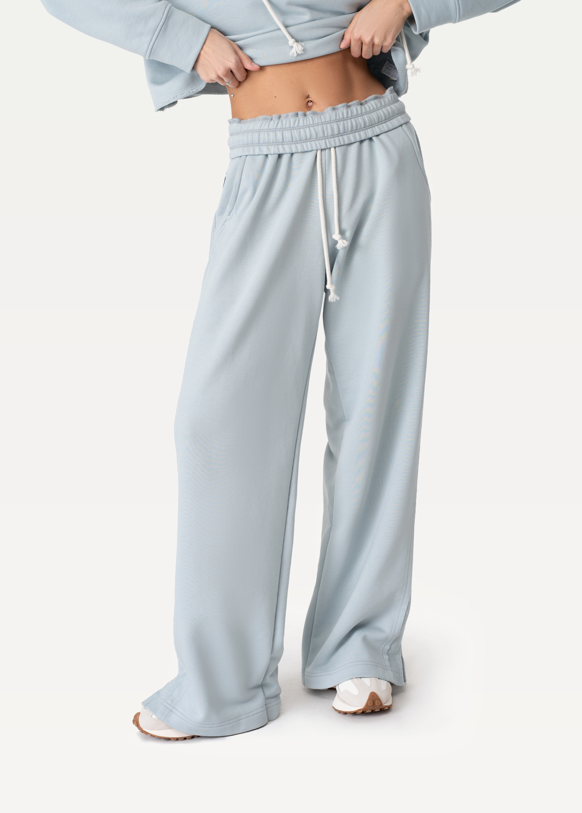 Штаны FRND FOR FRIENDS Mirra женские серо-голубого цвета