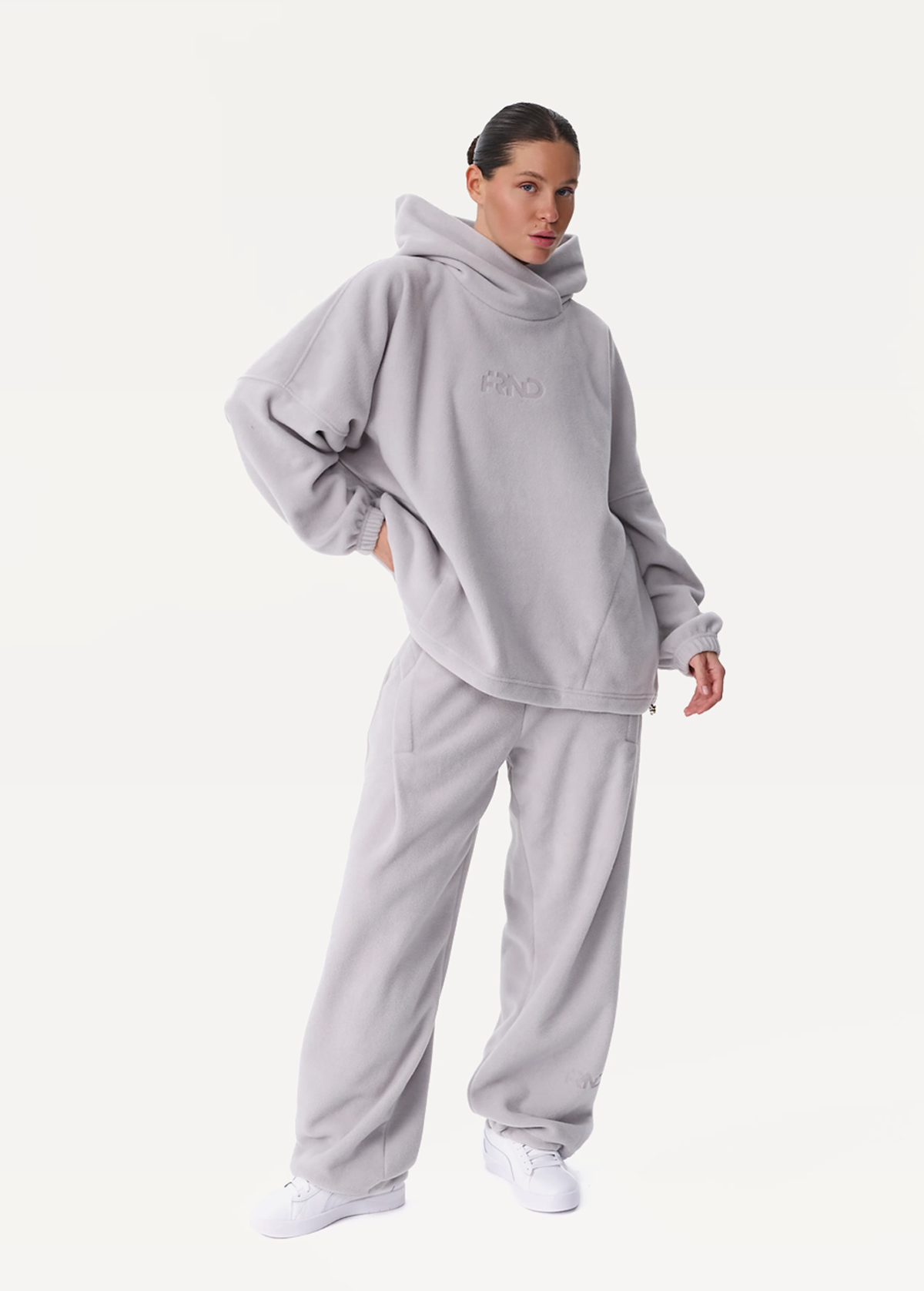 Штани жіночі FRND FOR FRIENDS Muse Polar Fleece світло-сірого кольору