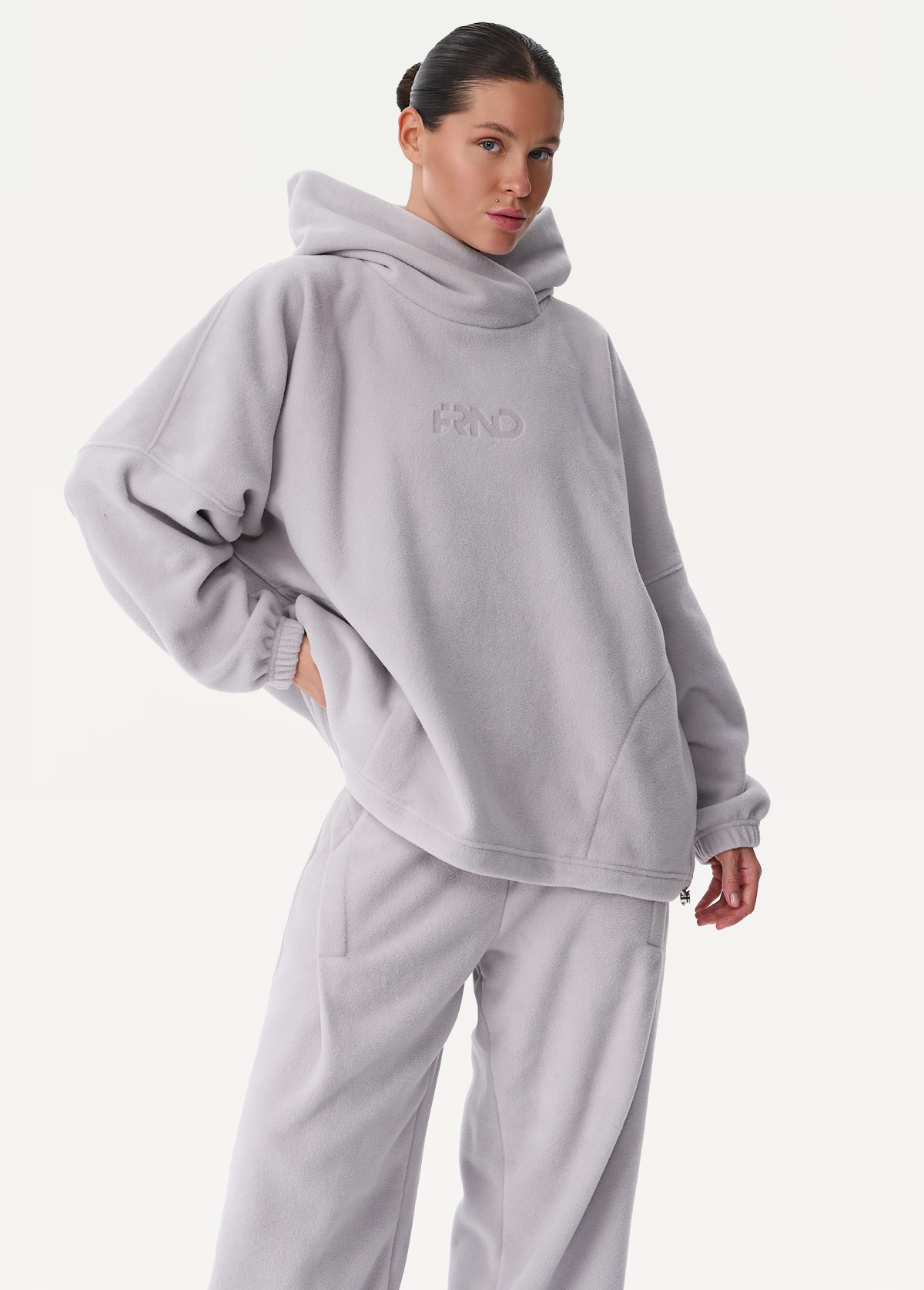 Штани жіночі FRND FOR FRIENDS Muse Polar Fleece світло-сірого кольору