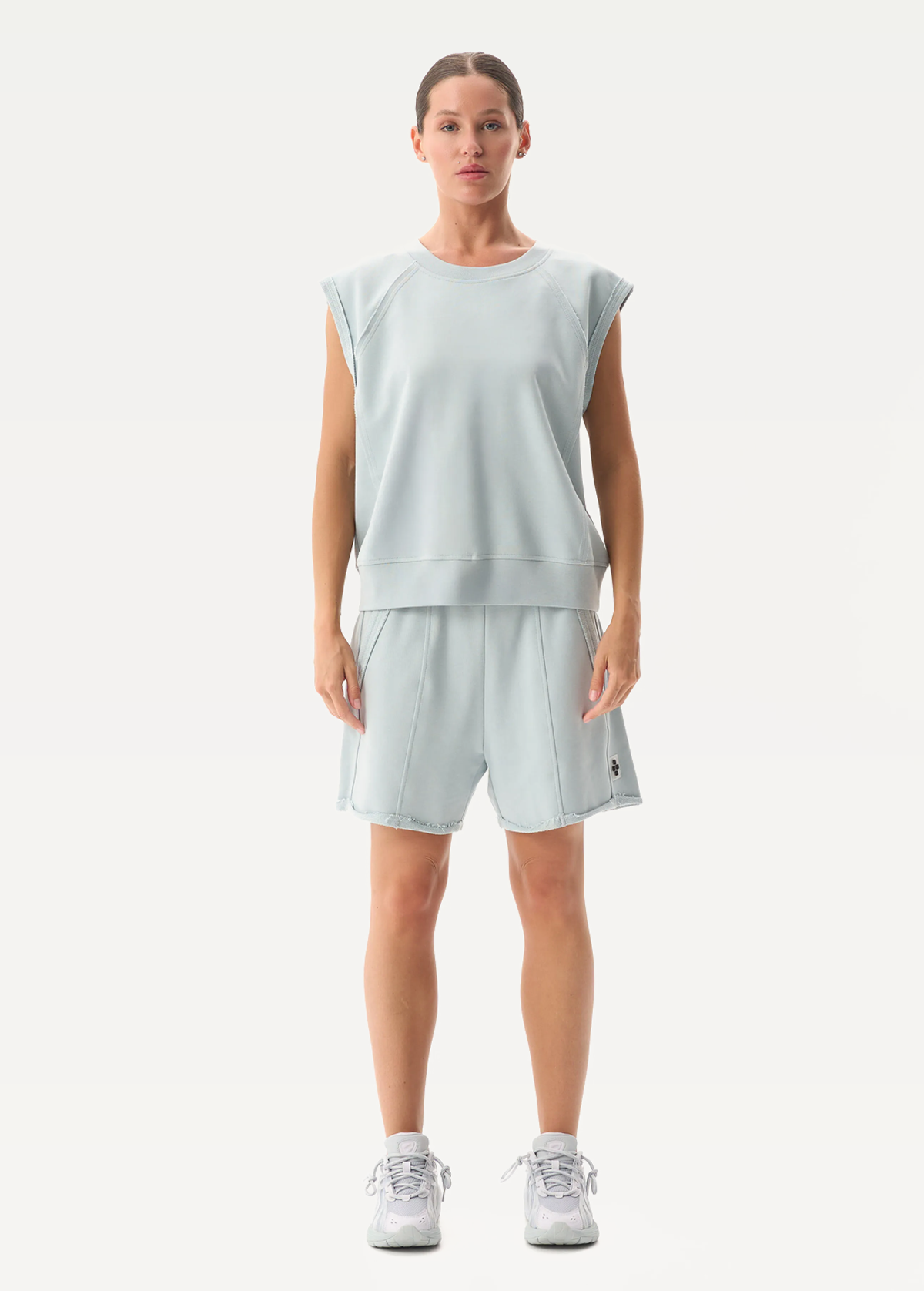 Шорты FRND FOR FRIENDS Sarah женские серо-голубого цвета