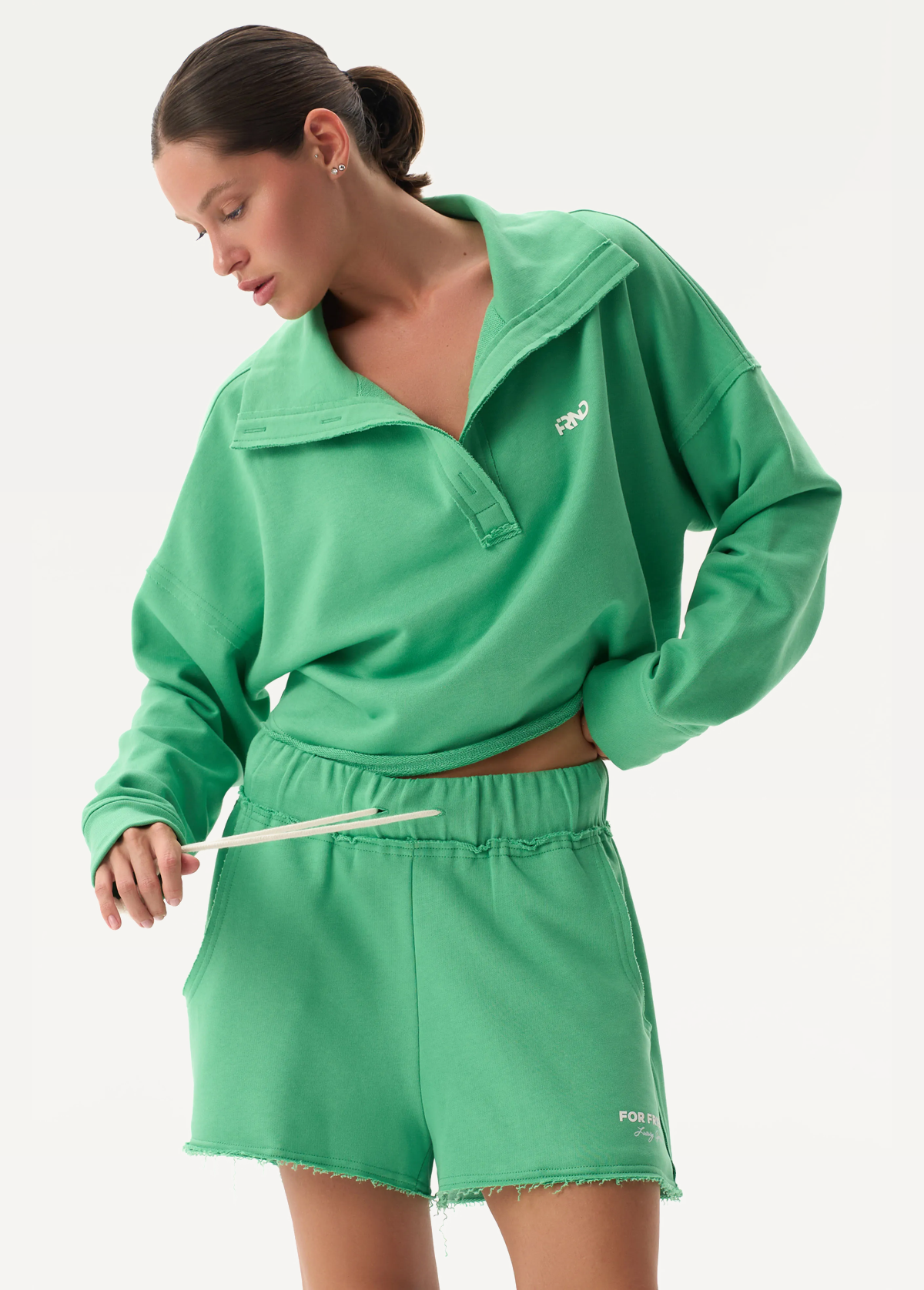Шорти FRND FOR FRIENDS Naomi жіночі зеленого кольору