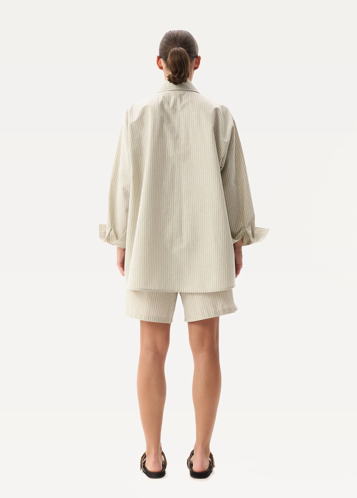 Шорти FRND FOR FRIENDS Fancy Shorts Strip жіночі оливкового кольору