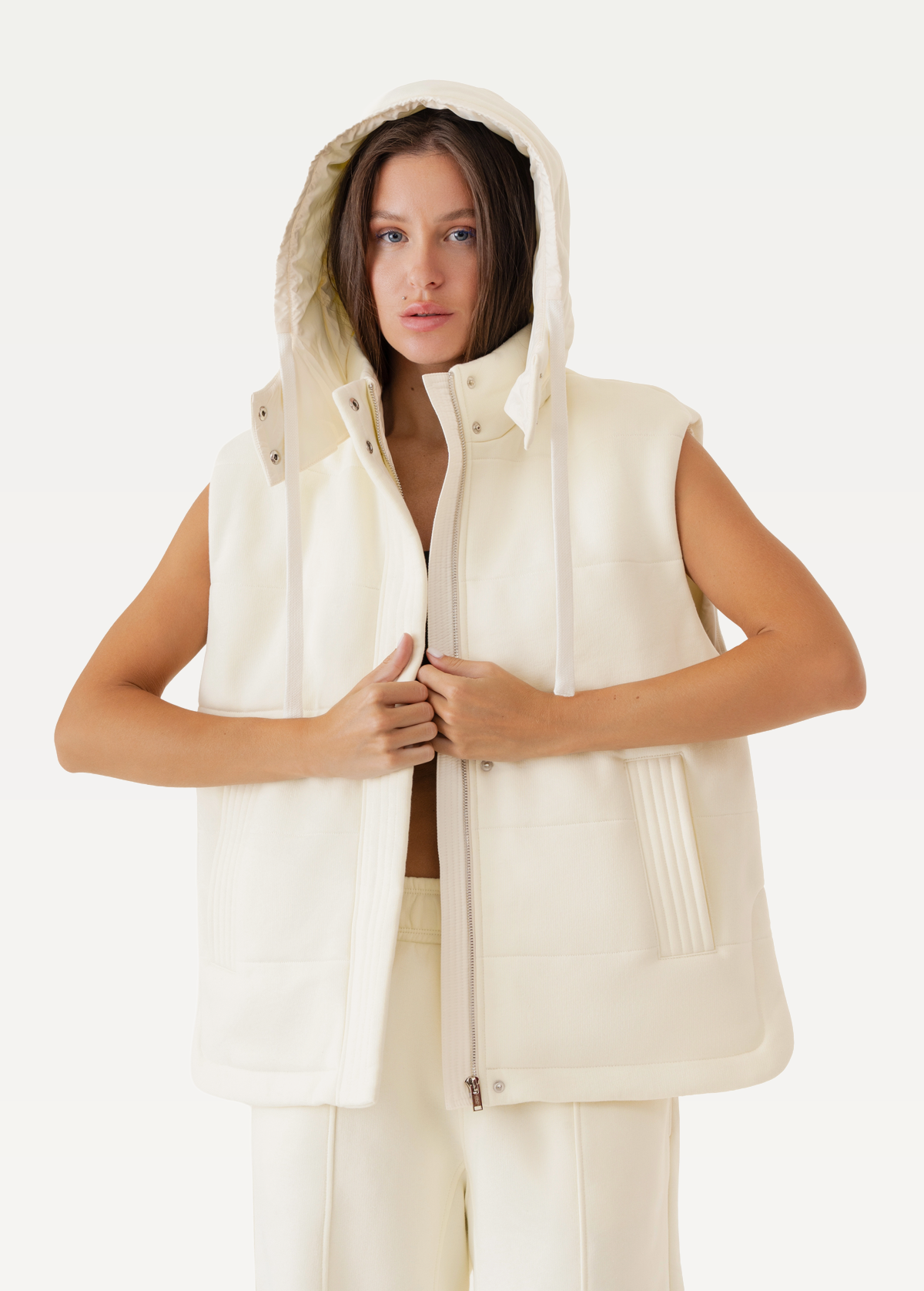 Жилет жіночий FRND FOR FRIENDS Voice Fleece vest молочного кольору