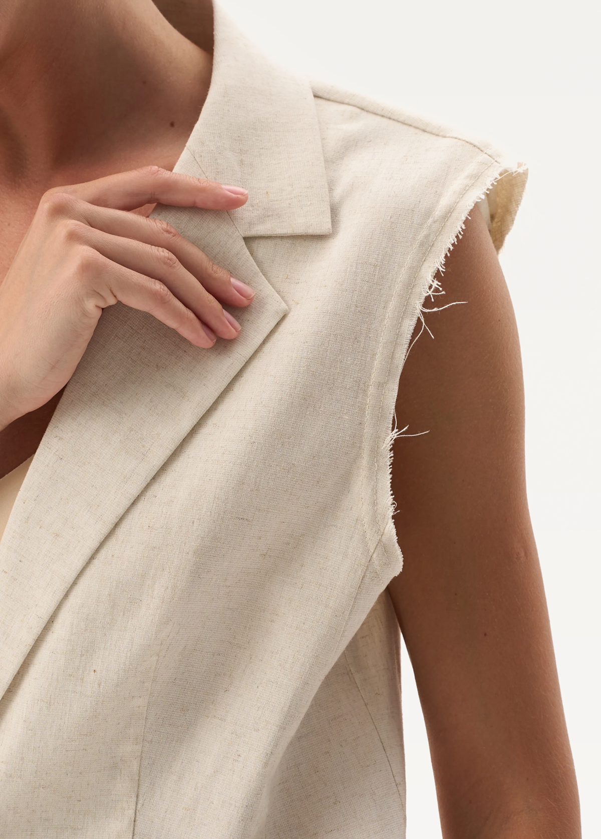 Жилет FRND FOR FRIENDS Sakura Vest женский натурального цвета