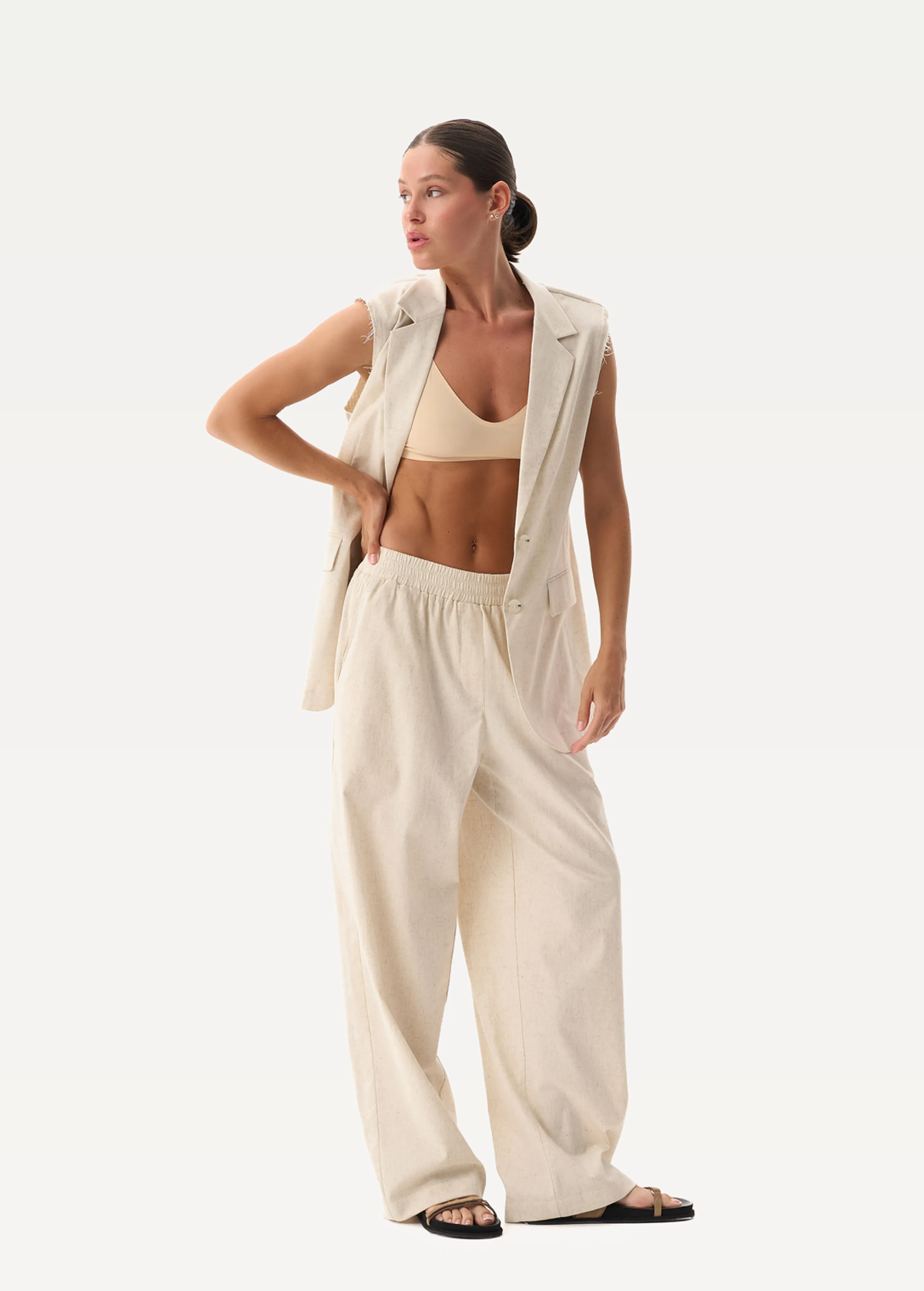 Жилет FRND FOR FRIENDS Sakura Vest женский натурального цвета