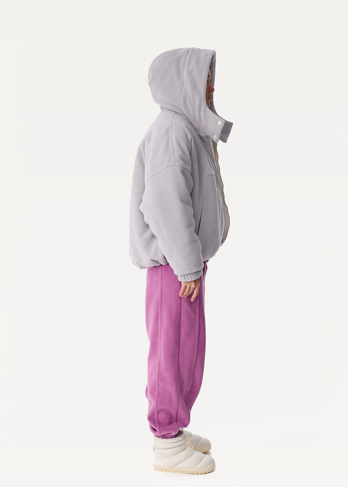 Куртка женская FRND FOR FRIENDS Paloma Polar Fleece светло-серого цвета