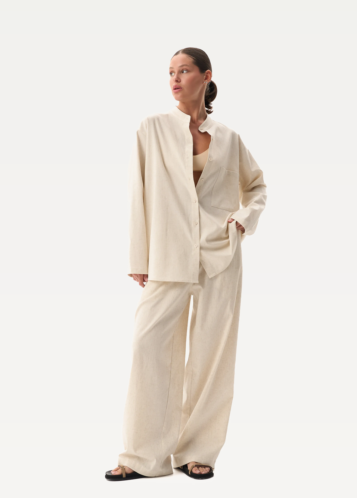 Рубашка FRND FOR FRIENDS Sakura женская натурального цвета