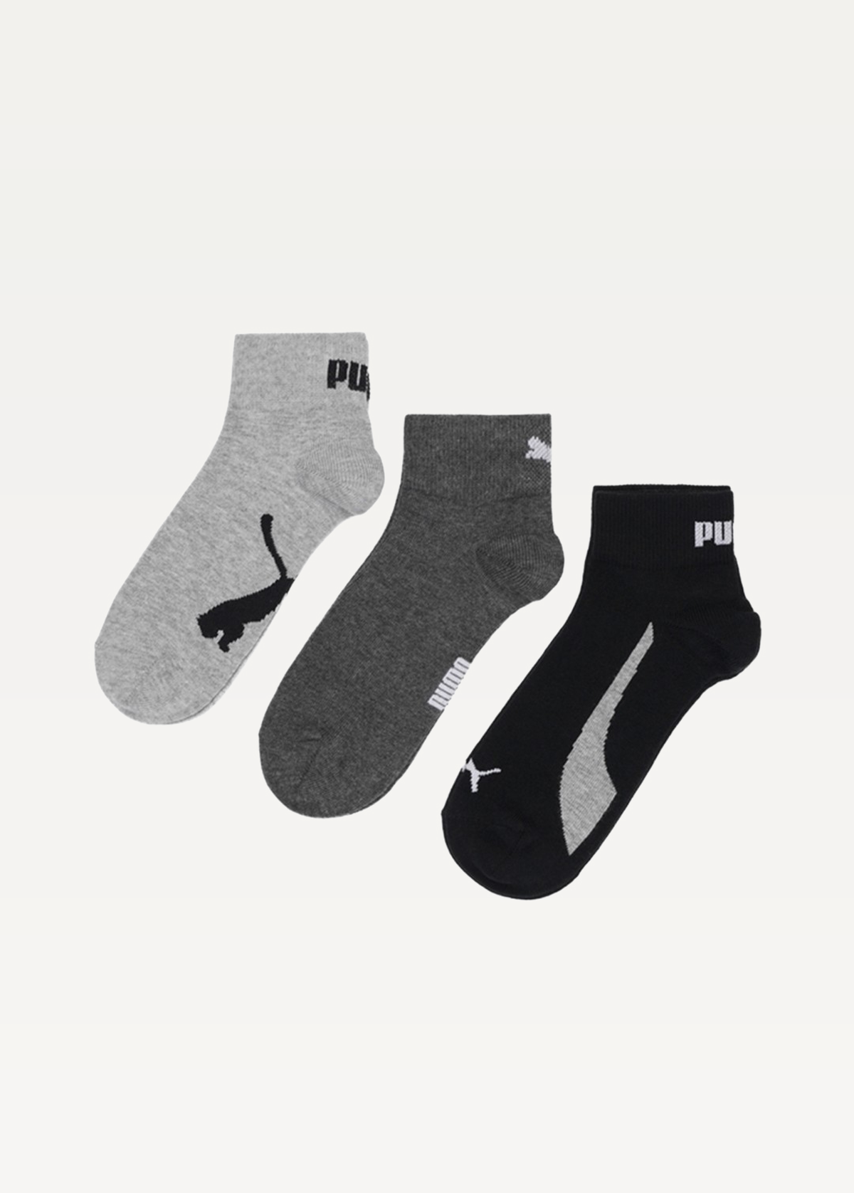 Шкарпетки (3 пари) PUMA UNISEX LIFESTYLE QUARTE black / white