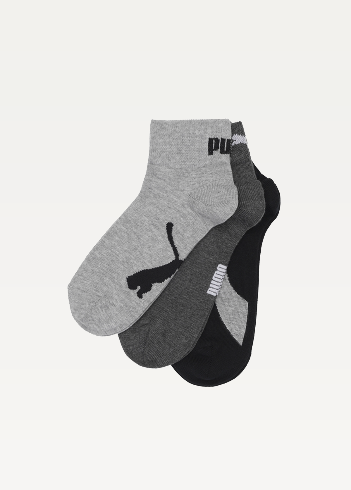 Шкарпетки (3 пари) PUMA UNISEX LIFESTYLE QUARTE black / white