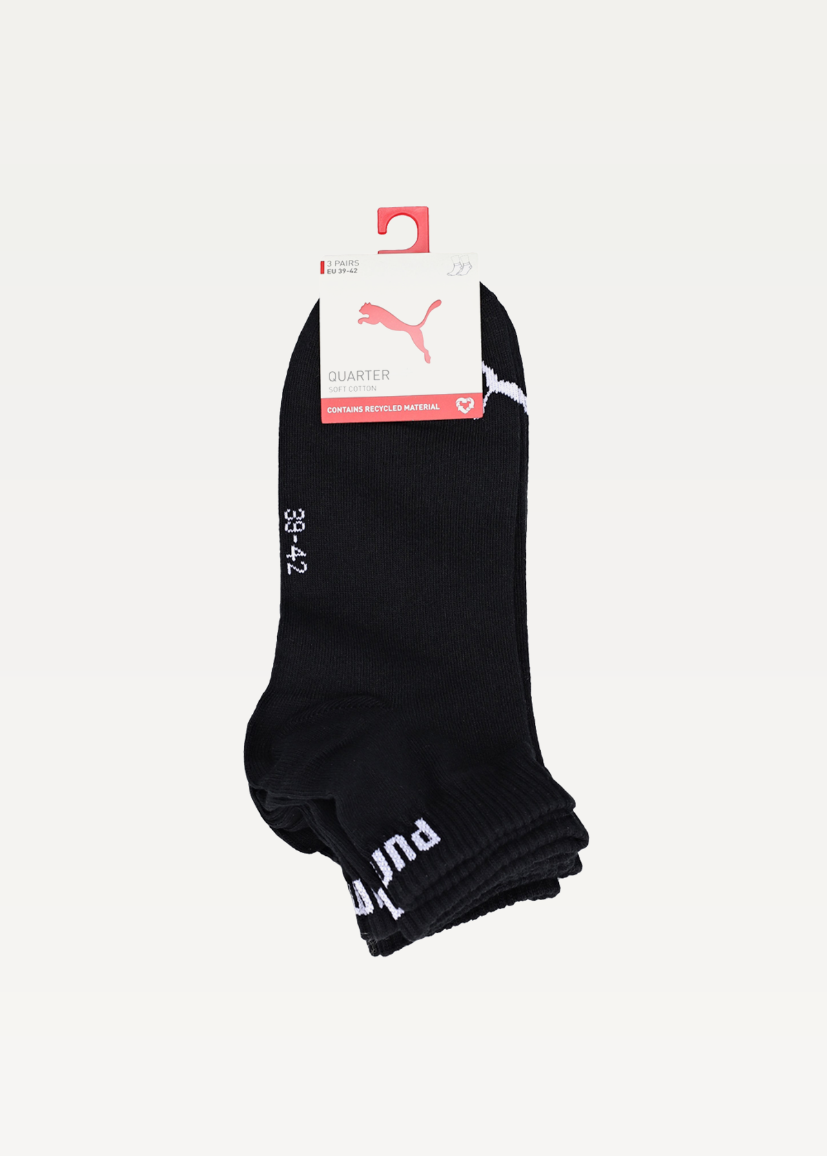 Шкарпетки (3 пари) PUMA UNISEX QUARTER PLAIN 3P black
