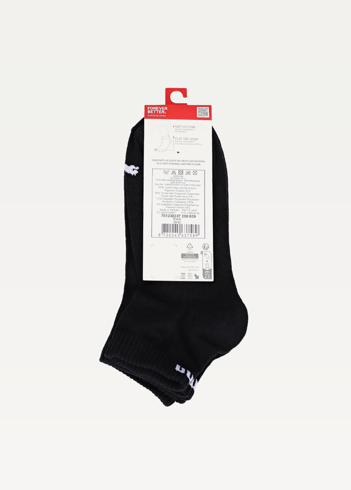 Шкарпетки (3 пари) PUMA UNISEX QUARTER PLAIN 3P black