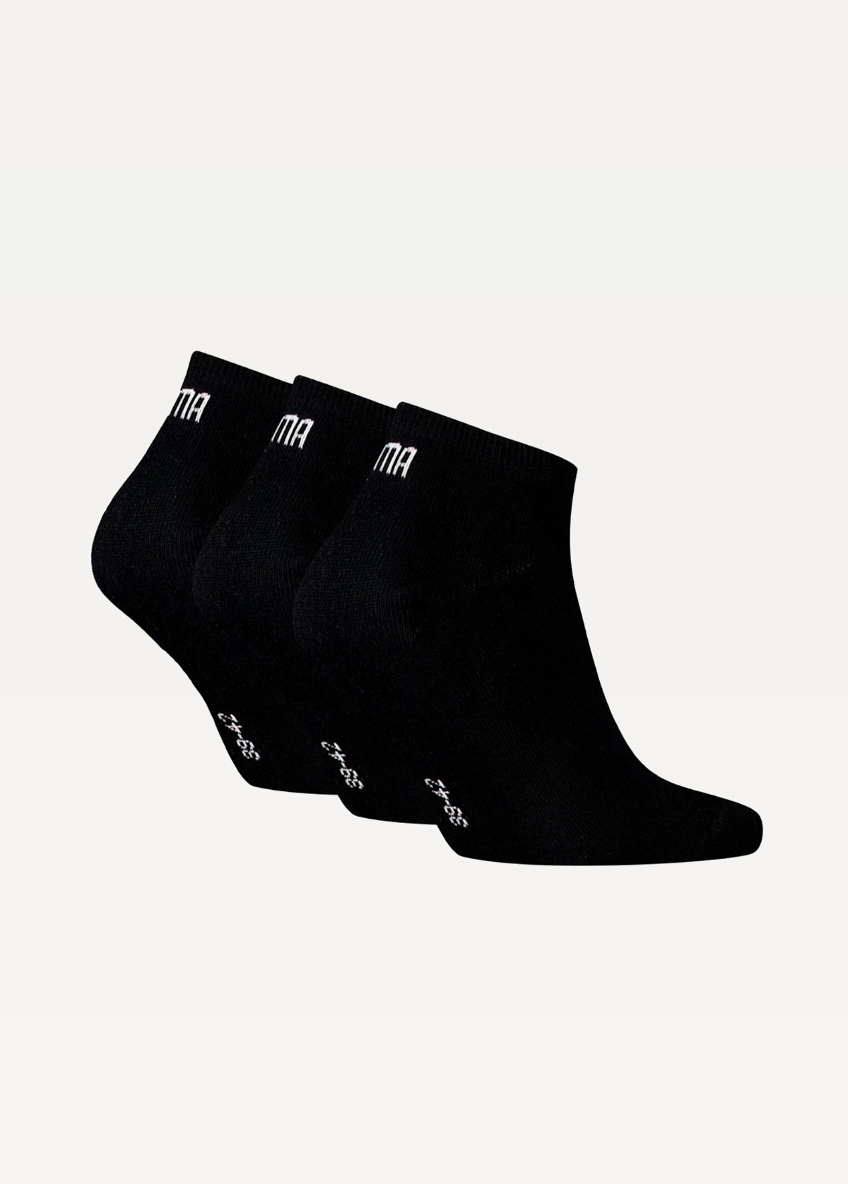 Шкарпетки PUMA UNISEX SNEAKER PLAIN 3P чорного кольору