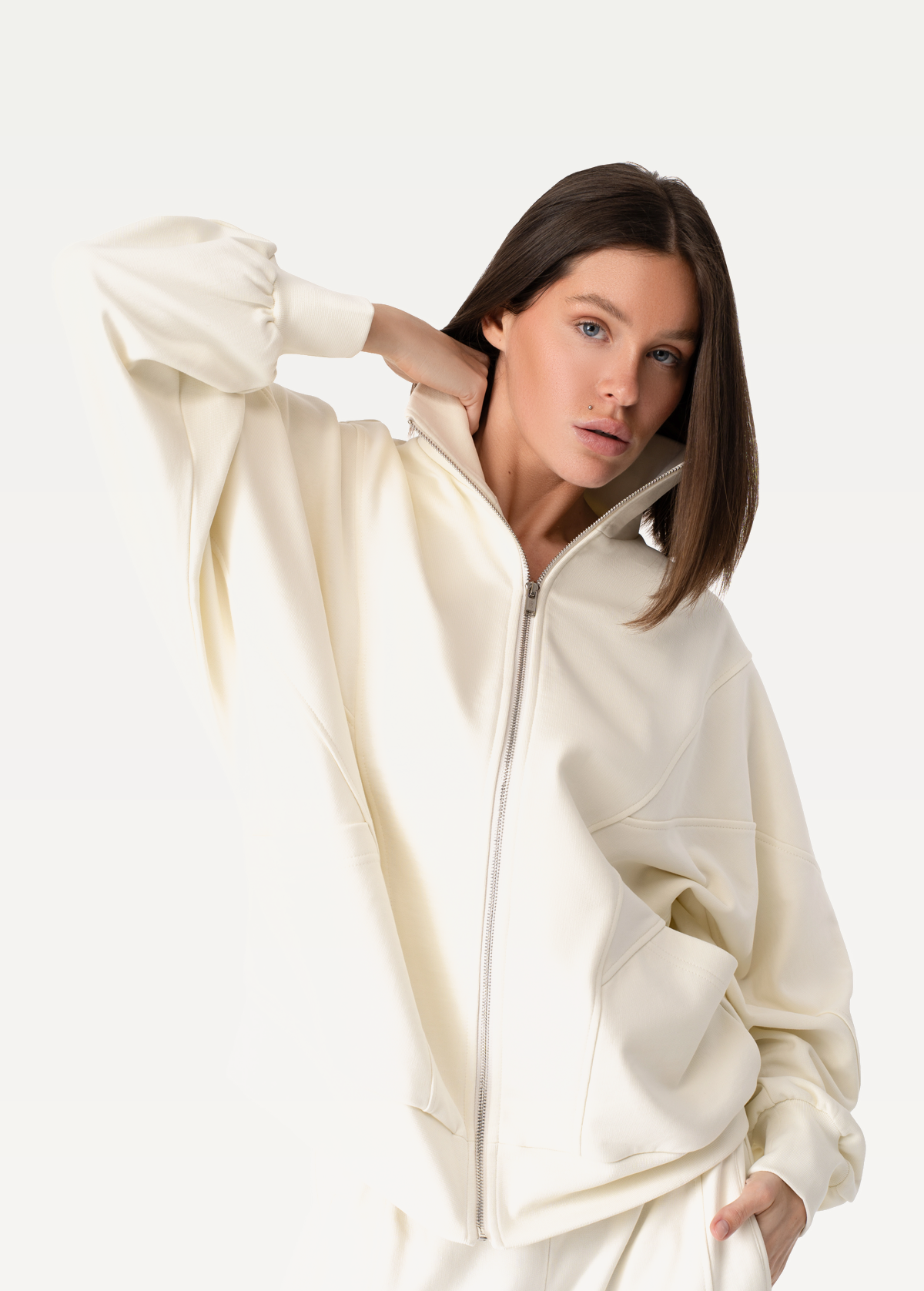 Олимпийка FRND FOR FRIENDS Ivory olympic женский молочного цвета