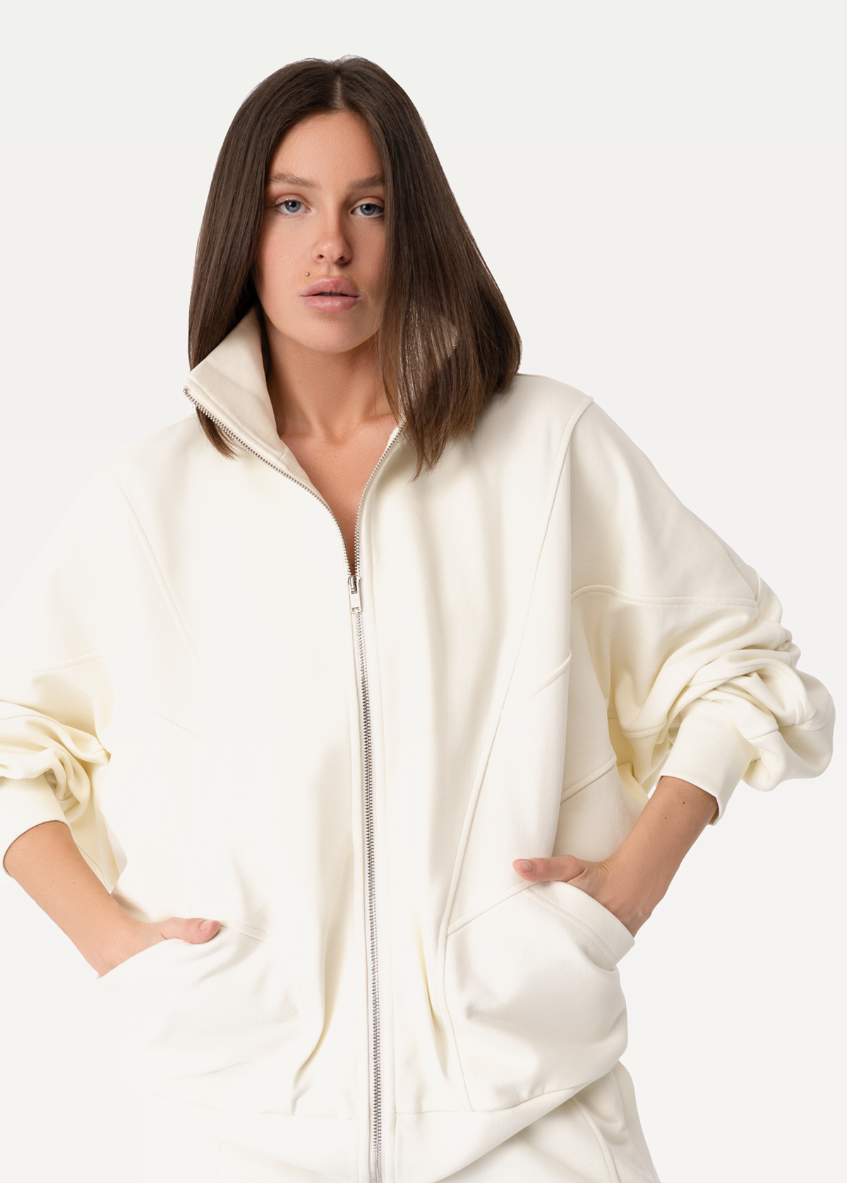 Олимпийка FRND FOR FRIENDS Ivory olympic женский молочного цвета