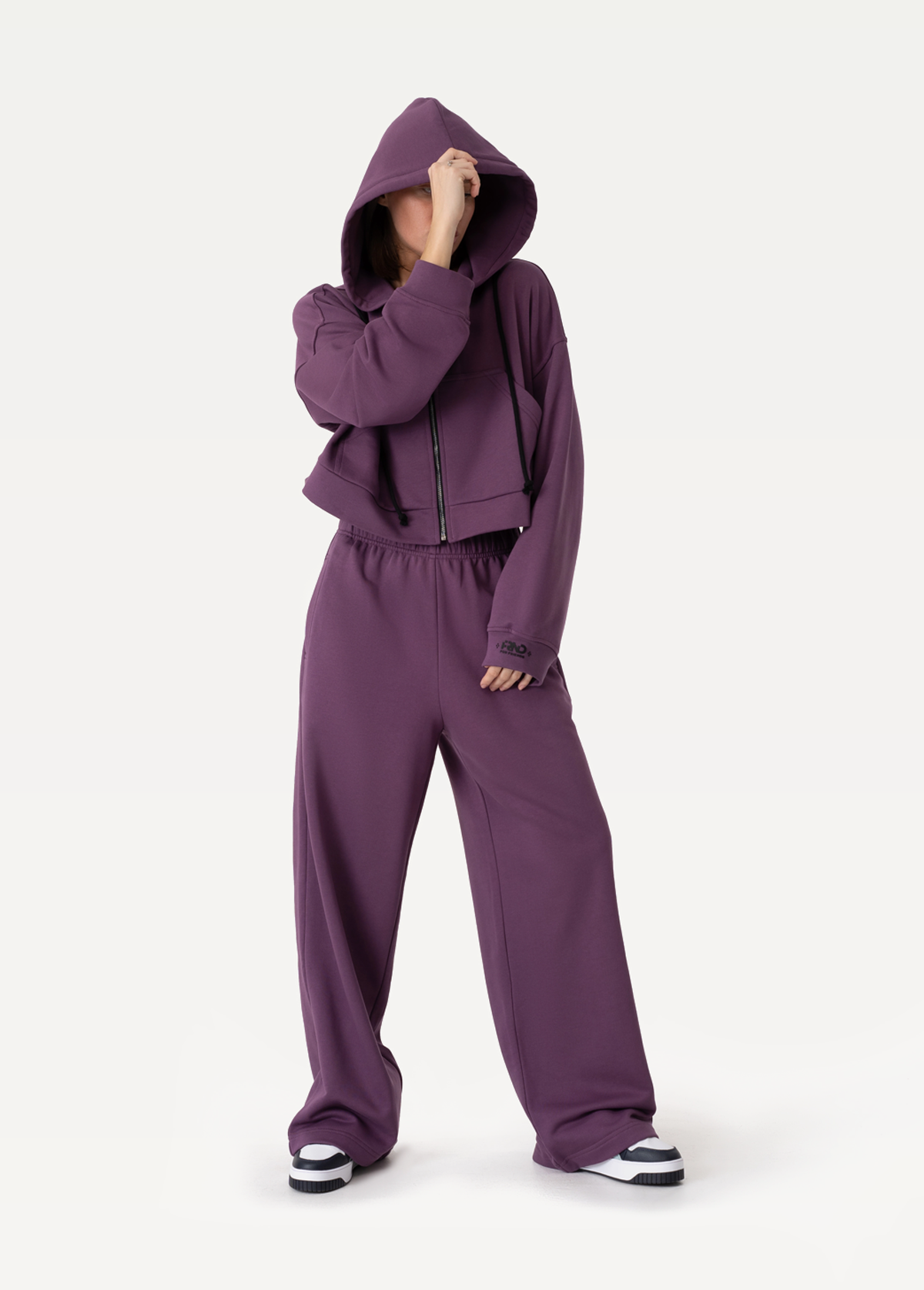 Зіп-худі FRND FOR FRIENDS Kris жіноче сливового кольору