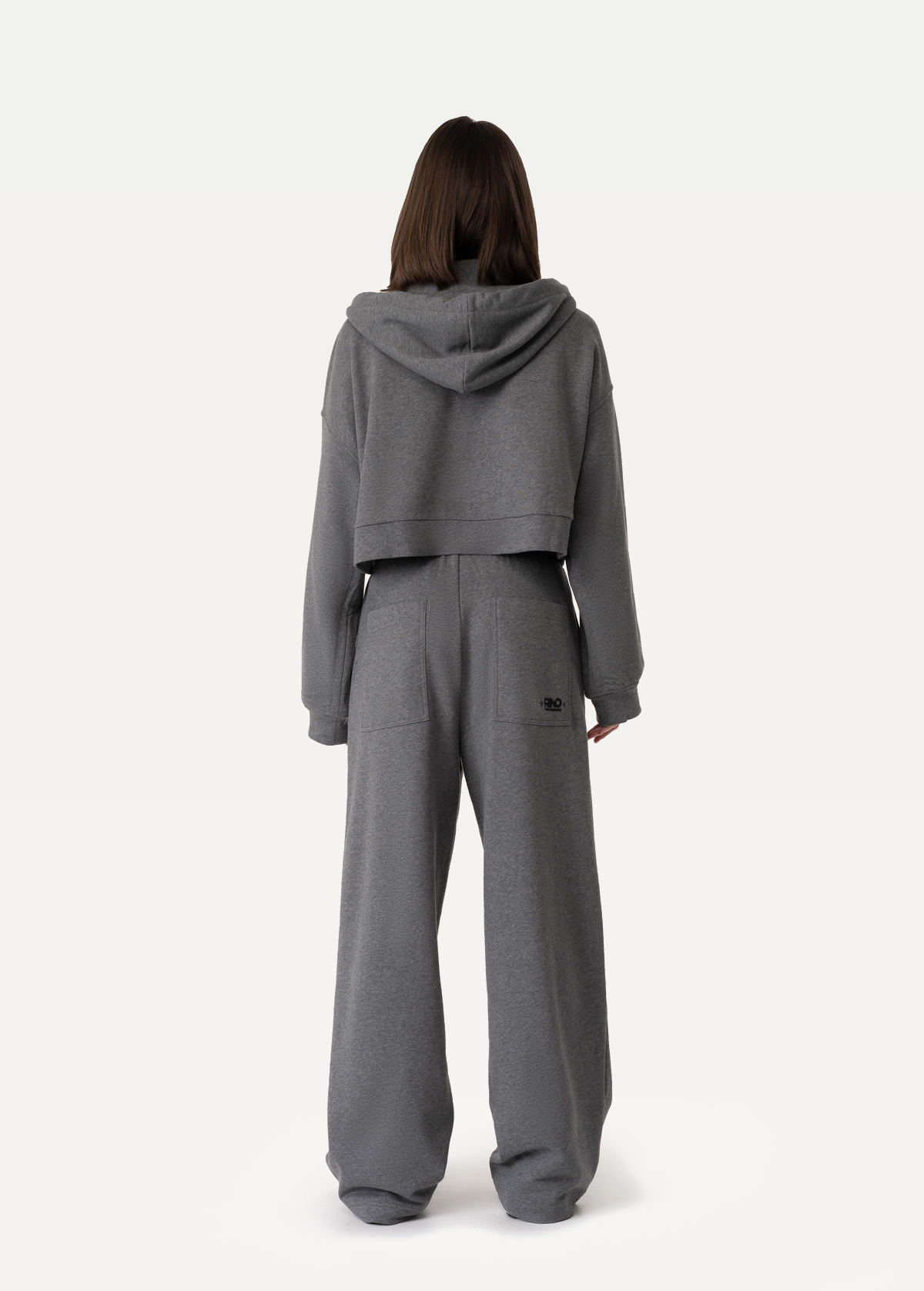 Зіп-худі FRND FOR FRIENDS Kris жіноче кольору темно-сірий меланж