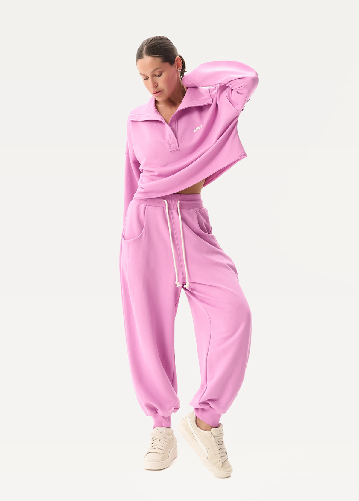 Свитшот FRND FOR FRIENDS женский Naomi лавандово-розового цвета