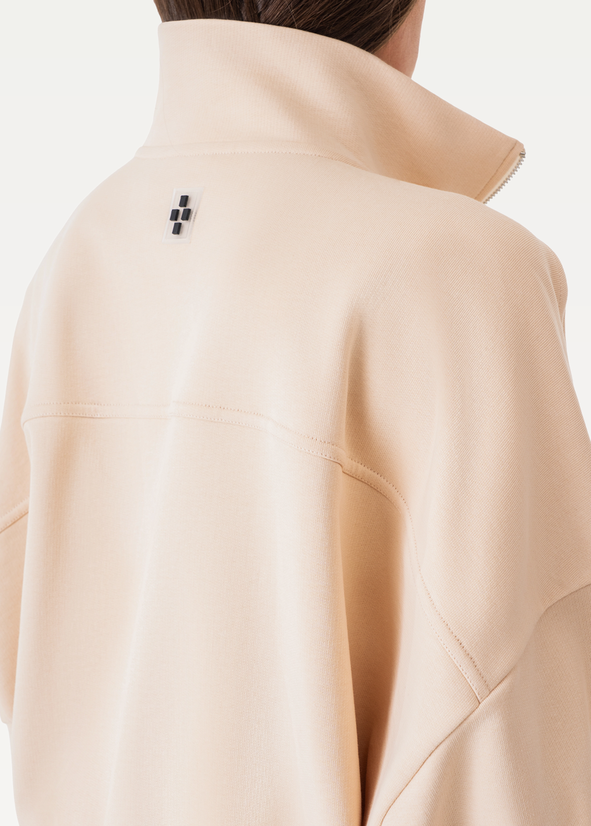 Світшот на блискавці жіночий FRND FOR FRIENDS Stage бежевого кольору