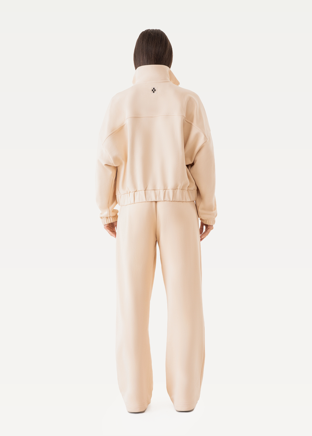 Світшот на блискавці жіночий FRND FOR FRIENDS Stage бежевого кольору