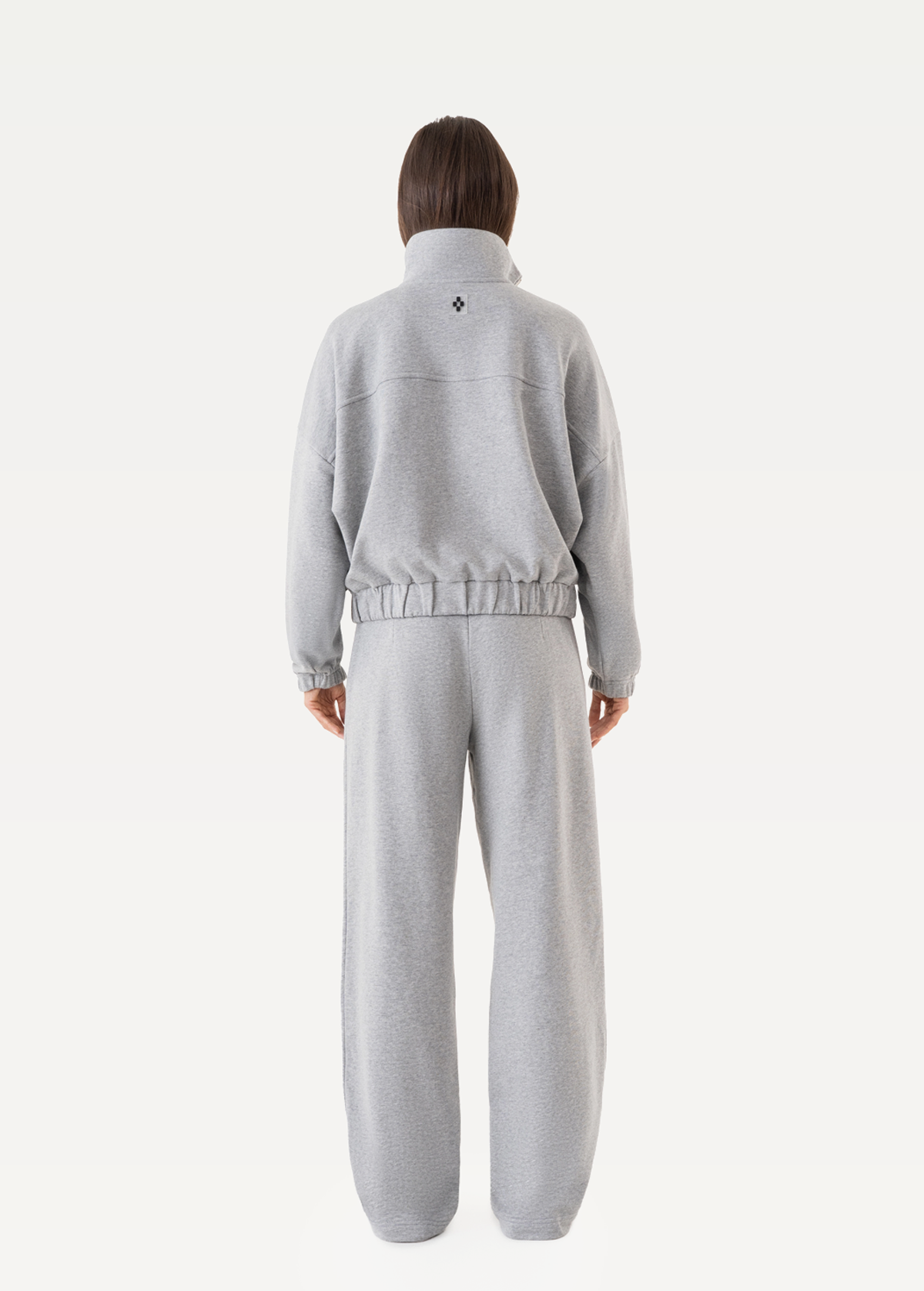 Свитшот женский на молнии FRND FOR FRIENDS Stage цвета светло-серый меланж