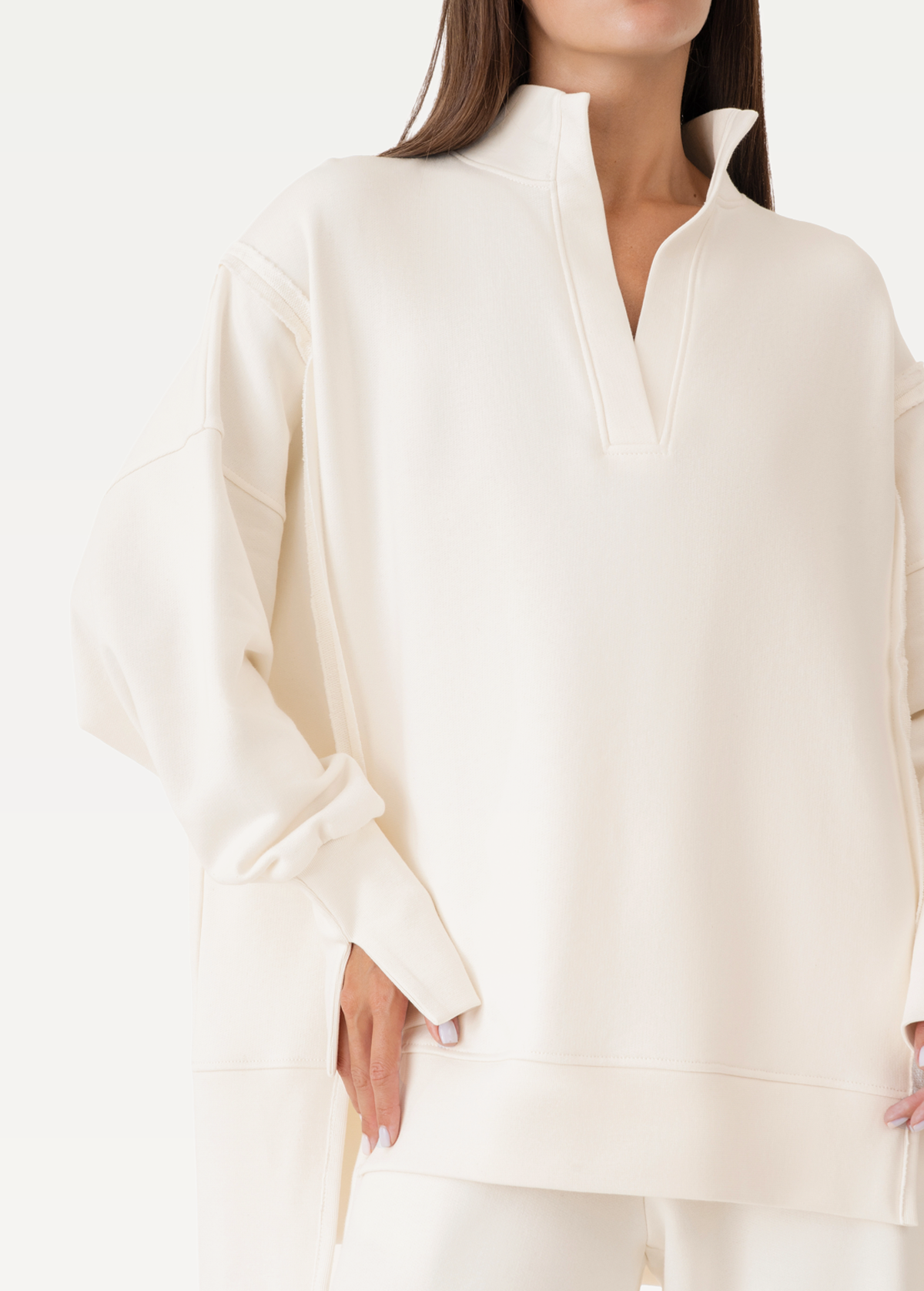 Світшот жіночий FRND FOR FRIENDS Lady молочного кольору