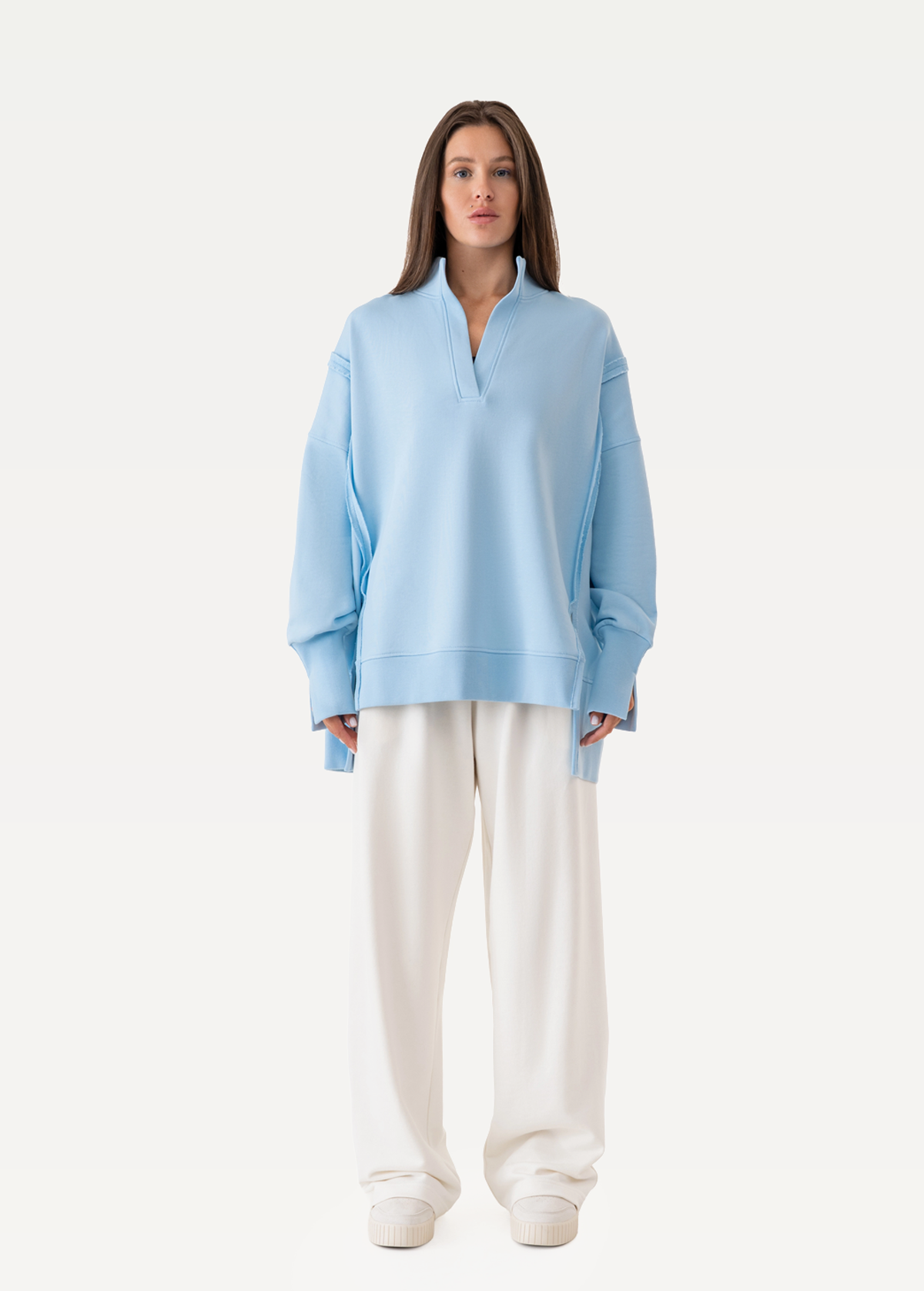 Свитшот женский FRND FOR FRIENDS Lady небесно-голубого цвета