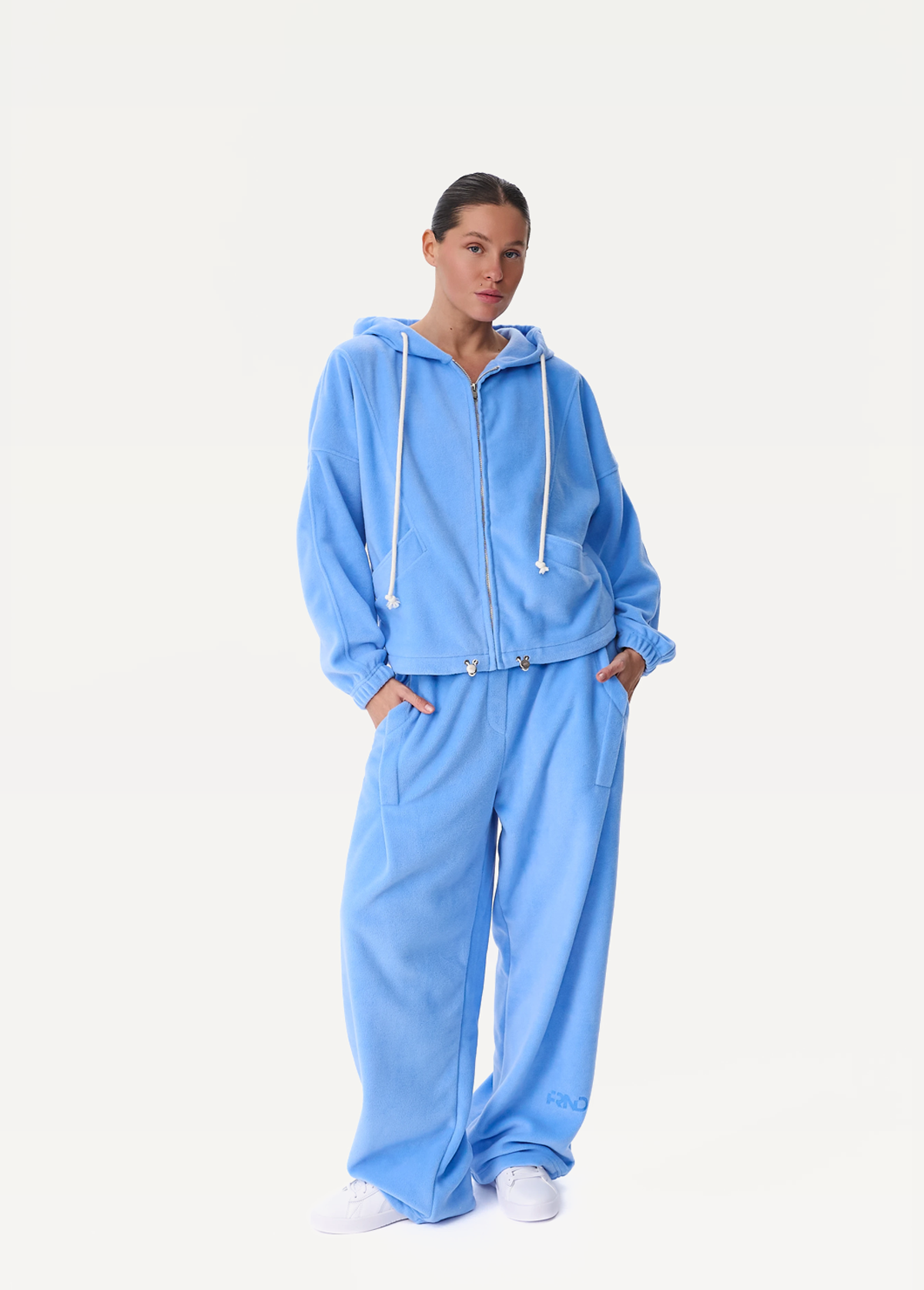 Худі на блискавці жіноче FRND FOR FRIENDS Paradox Polar Fleece блакитного кольору