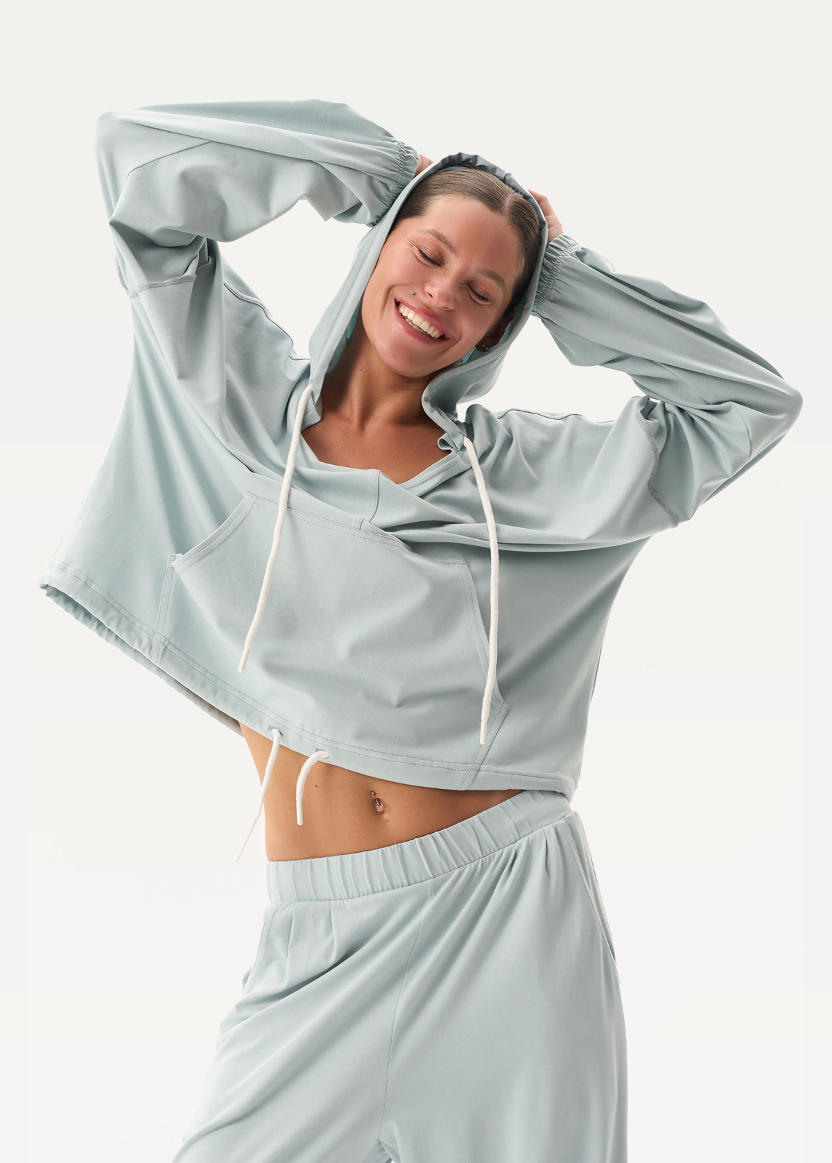 Худі FRND FOR FRIENDS Movie жіноче сіро-блакитного кольору