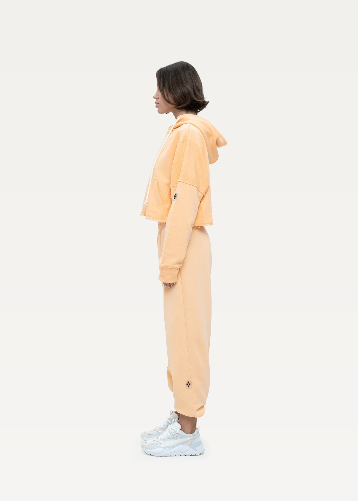 Кроп-худи FRND FOR FRIENDS Viola абрикосового цвета