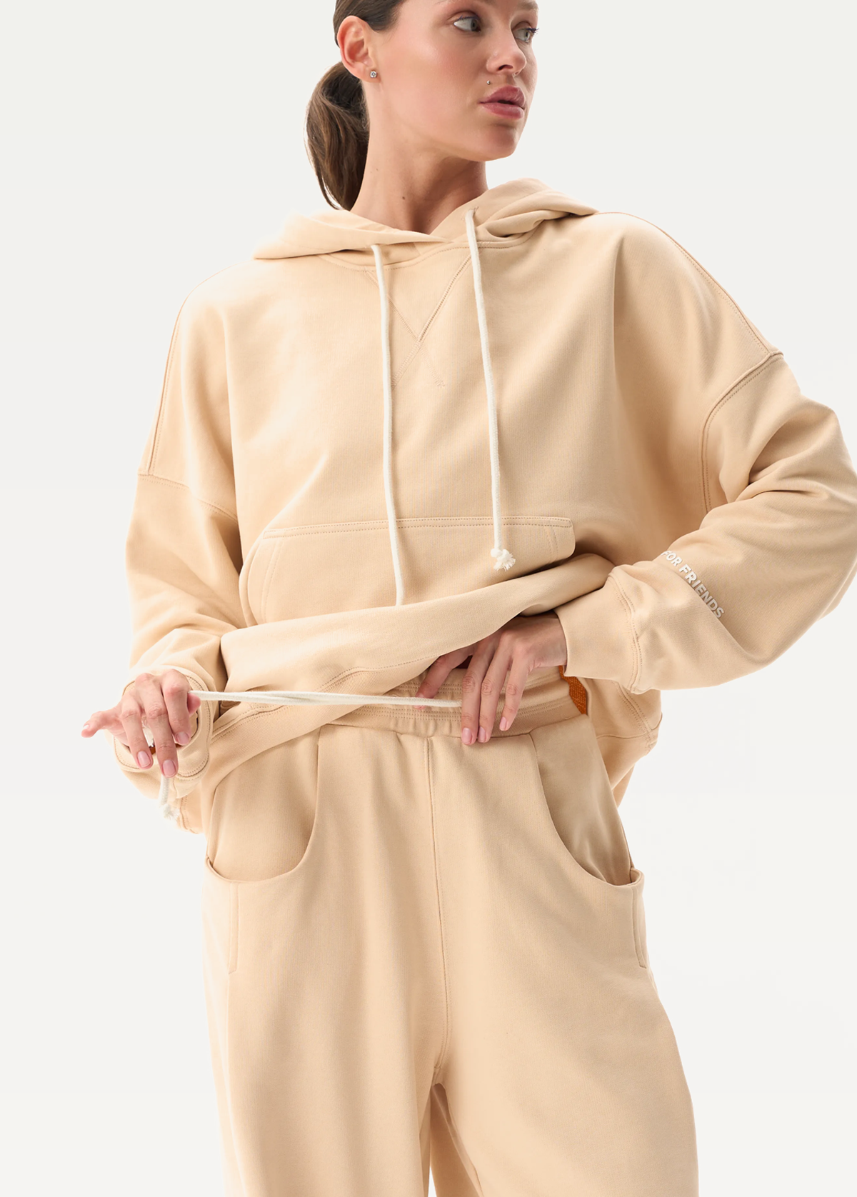 Худи FRND FOR FRIENDS Next Женское бежевого цвета