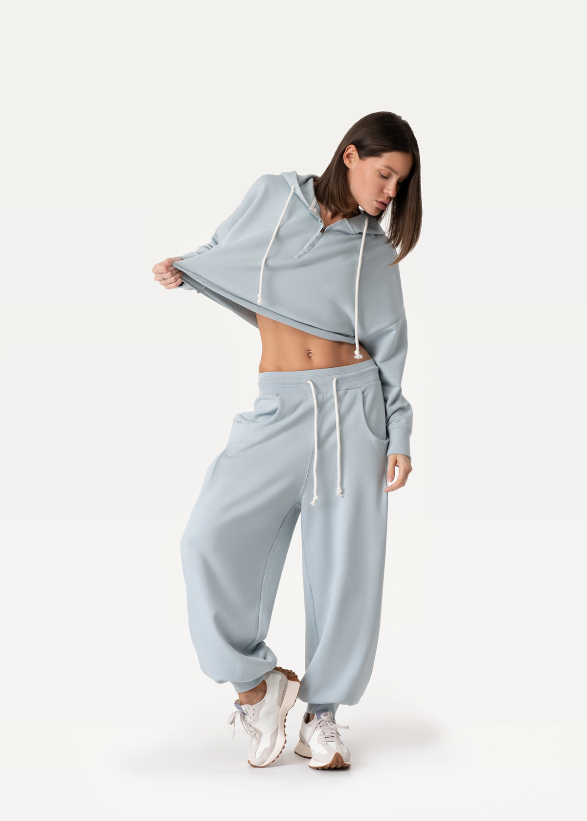 Худі FRND FOR FRIENDS Mirra жіноче сіро-блакитного кольору