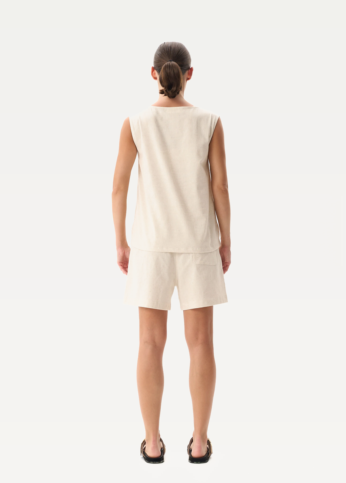 Майка FRND FOR FRIENDS Sakura tank top женская натурального цвета