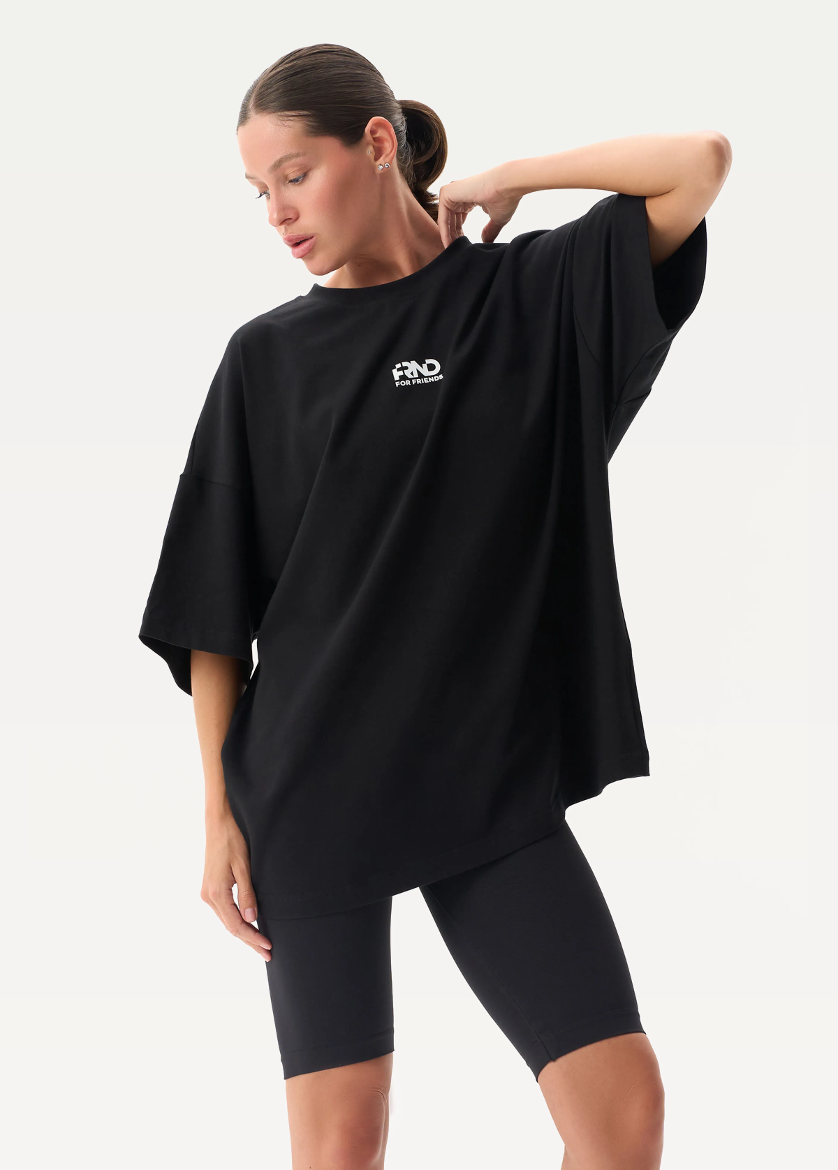Футболка FRND FOR FRIENDS Volume жіноча чорного кольору