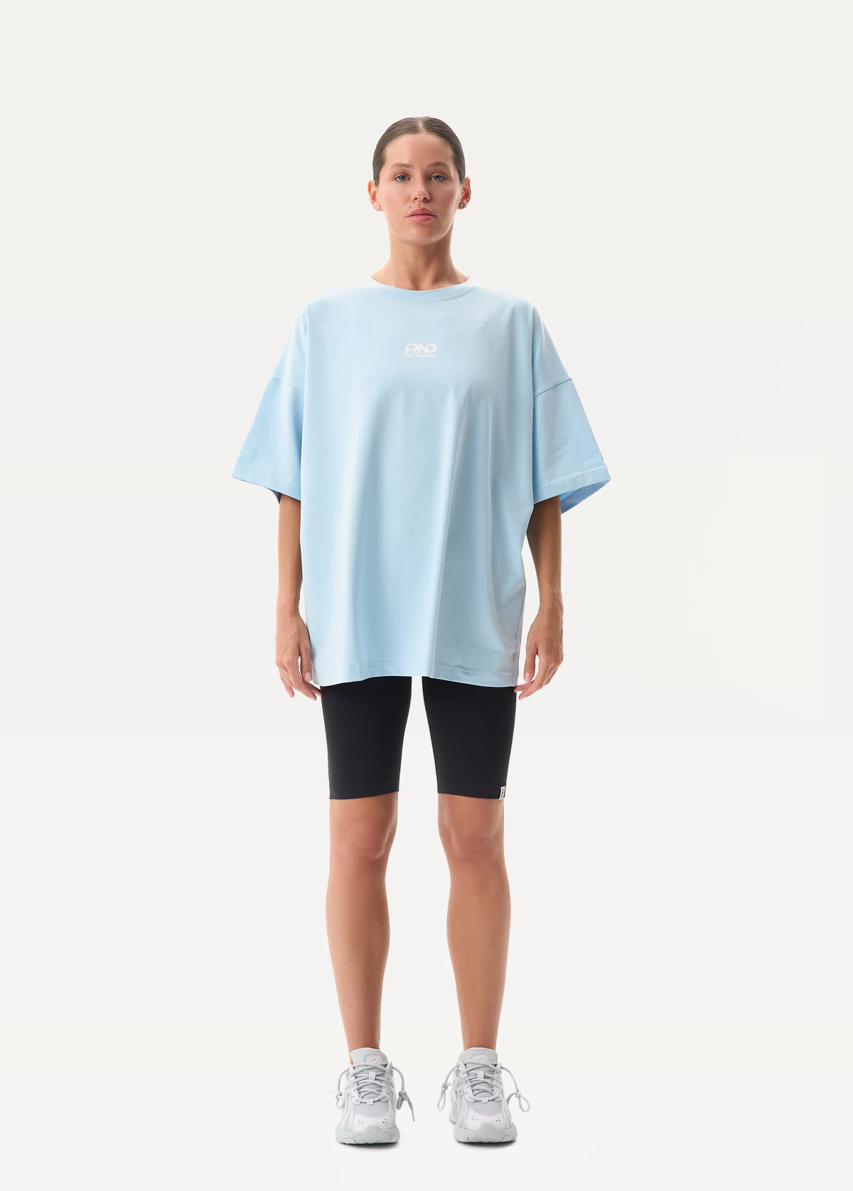 Футболка FRND FOR FRIENDS Volume женская небесно-голубого цвета