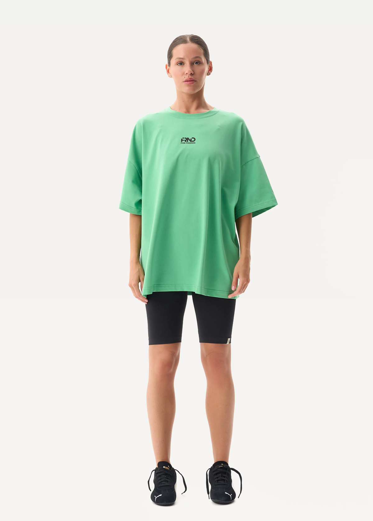 Футболка FRND FOR FRIENDS Volume жіноча зеленого кольору